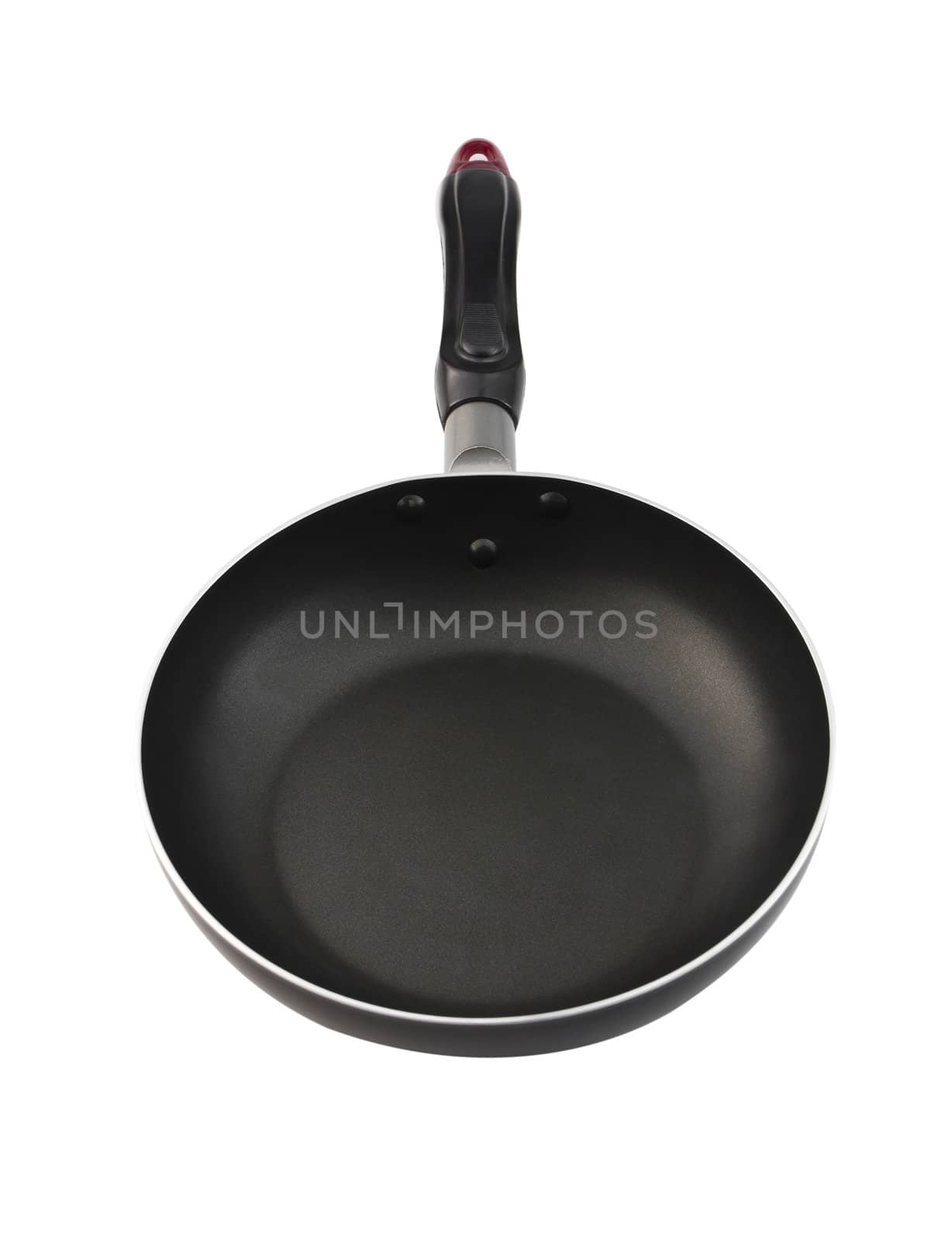 Pan with handle on white background