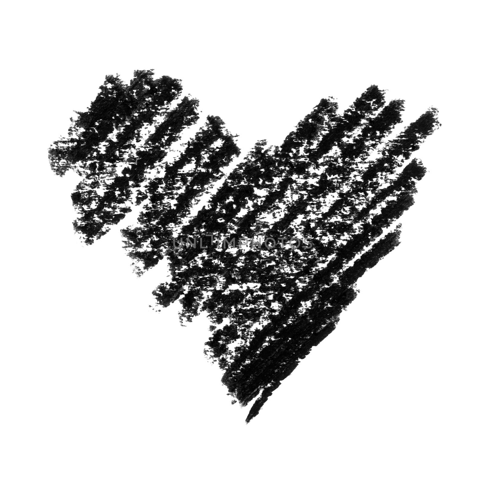 Painted Heart Symbol Heavy Version.