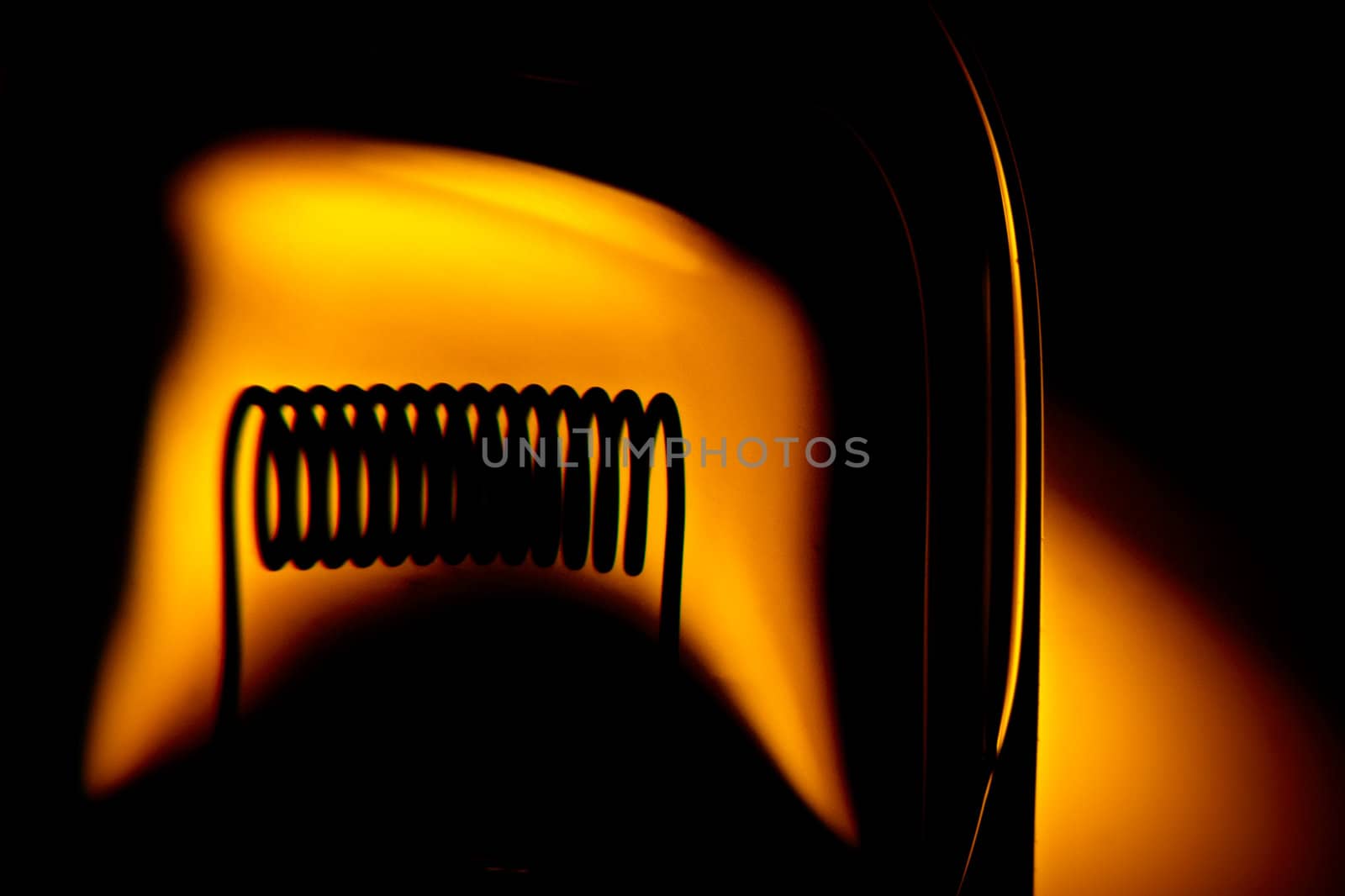 Glower of halogen lightbulb. With stylish effect of optical aber by pashabo