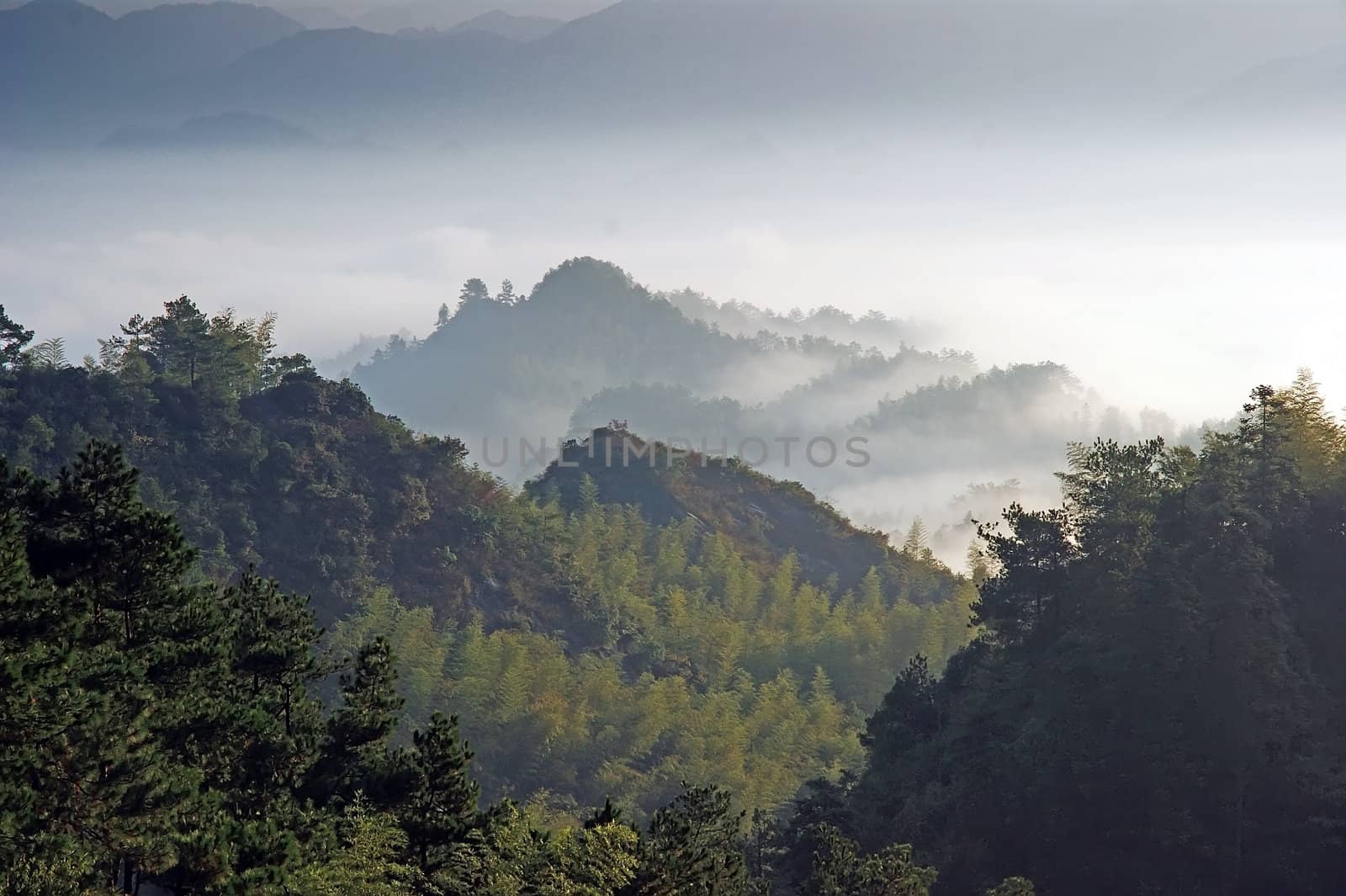 The mountains and Clouds  - beautiful landscape of ZiYuan  County Guangxi, China by xfdly5