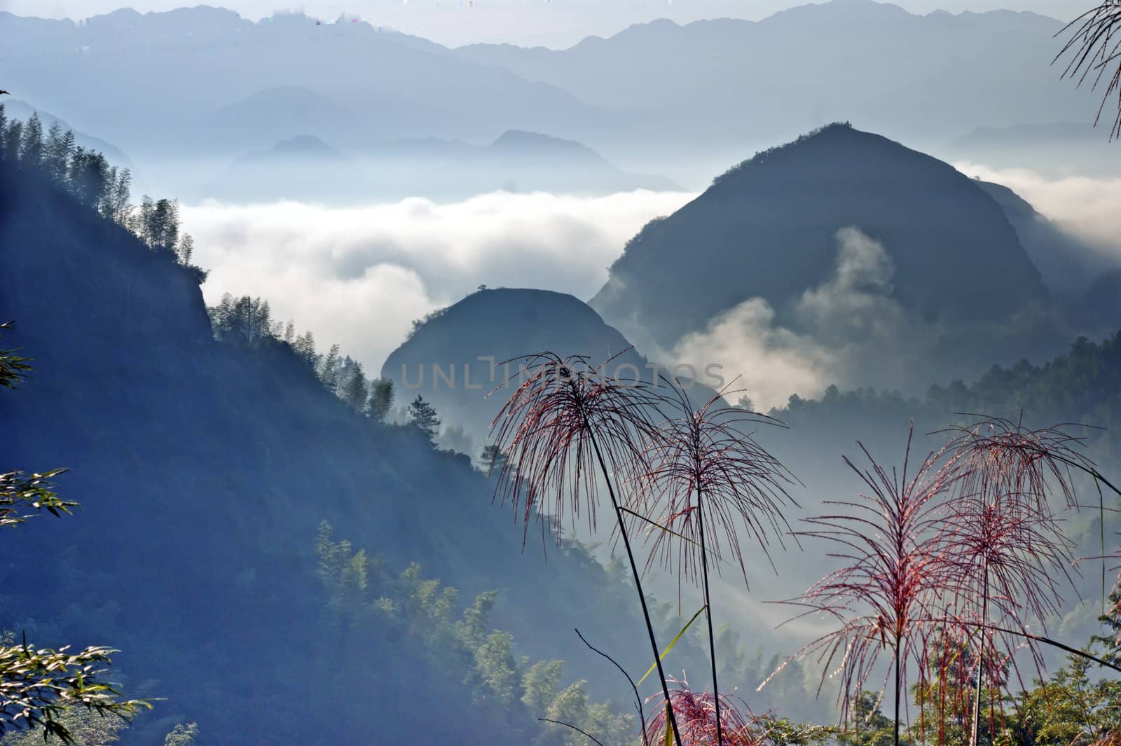 The mountains and Clouds  - beautiful landscape of ZiYuan  County Guangxi, China by xfdly5