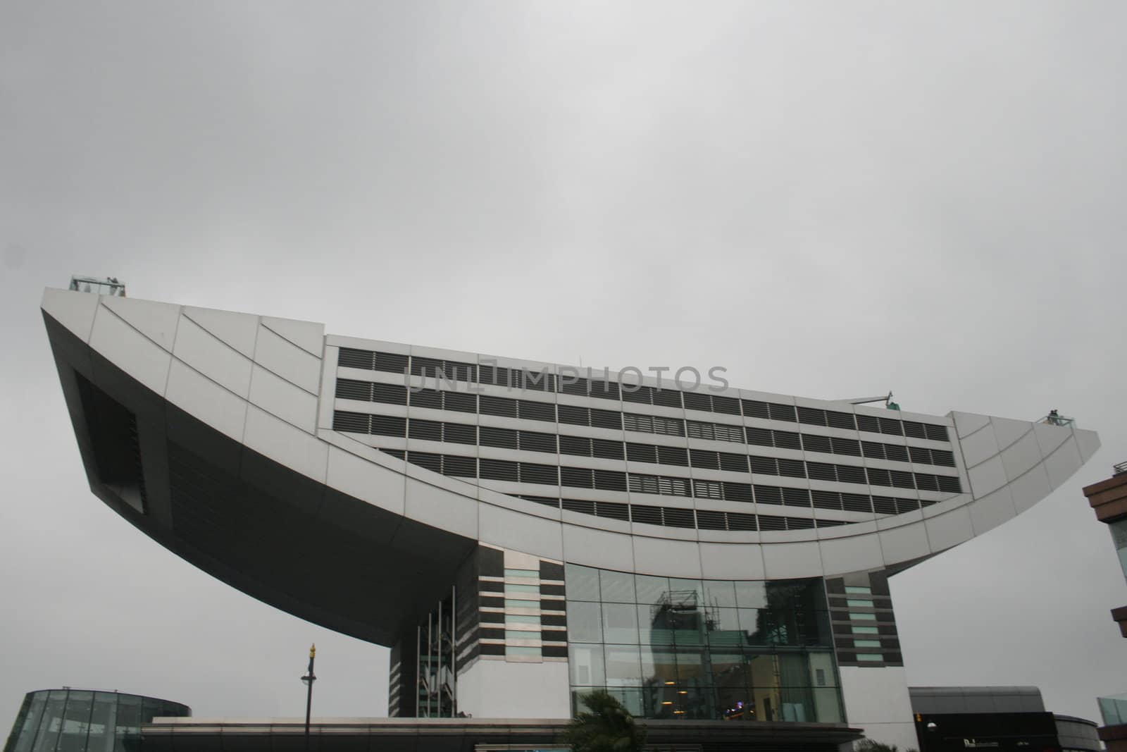 The peak building with the terrace in Hong Kong by koep