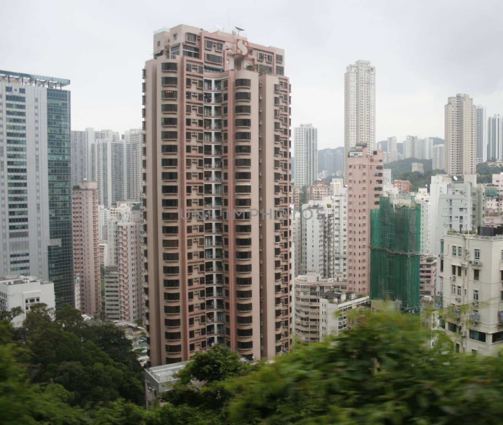 High-rise on the way to the Peak, Hong Kong, China by koep