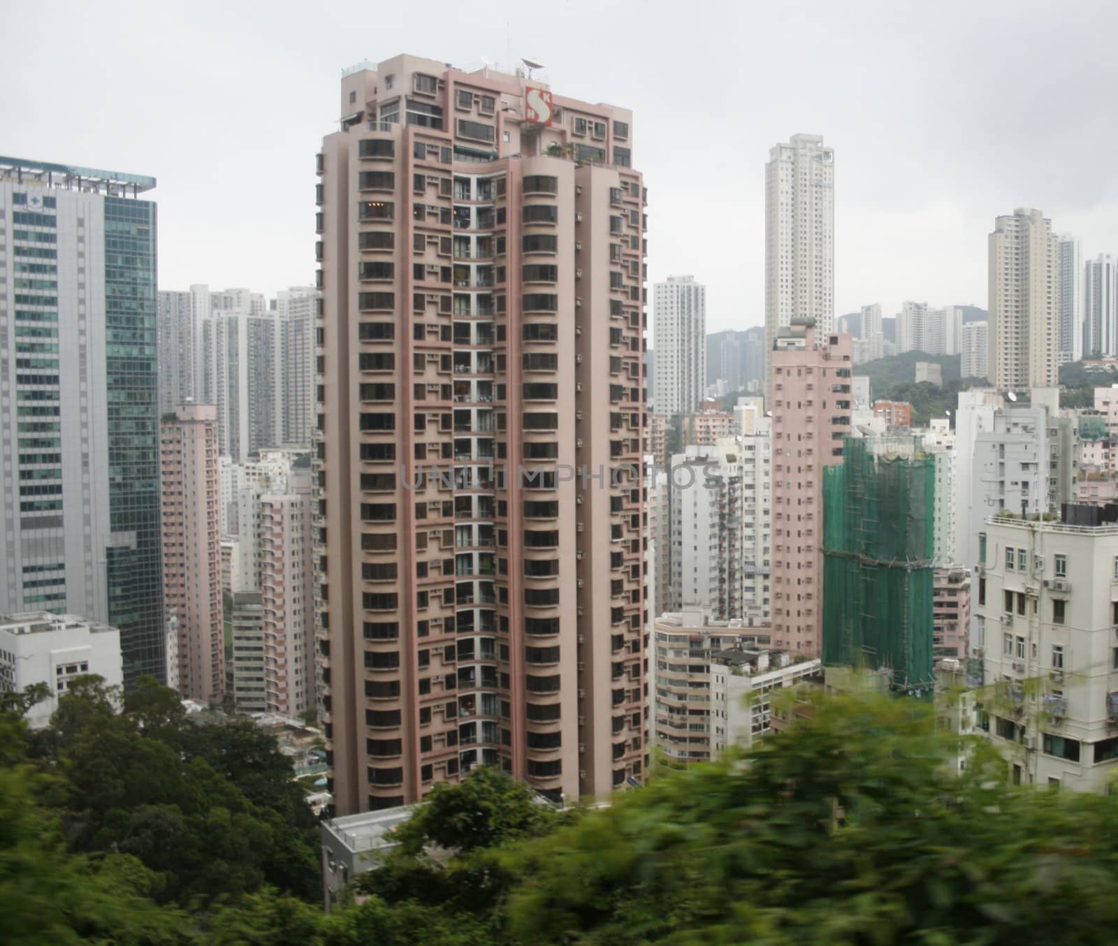 High-rise on the way to the Peak, Hong Kong, China