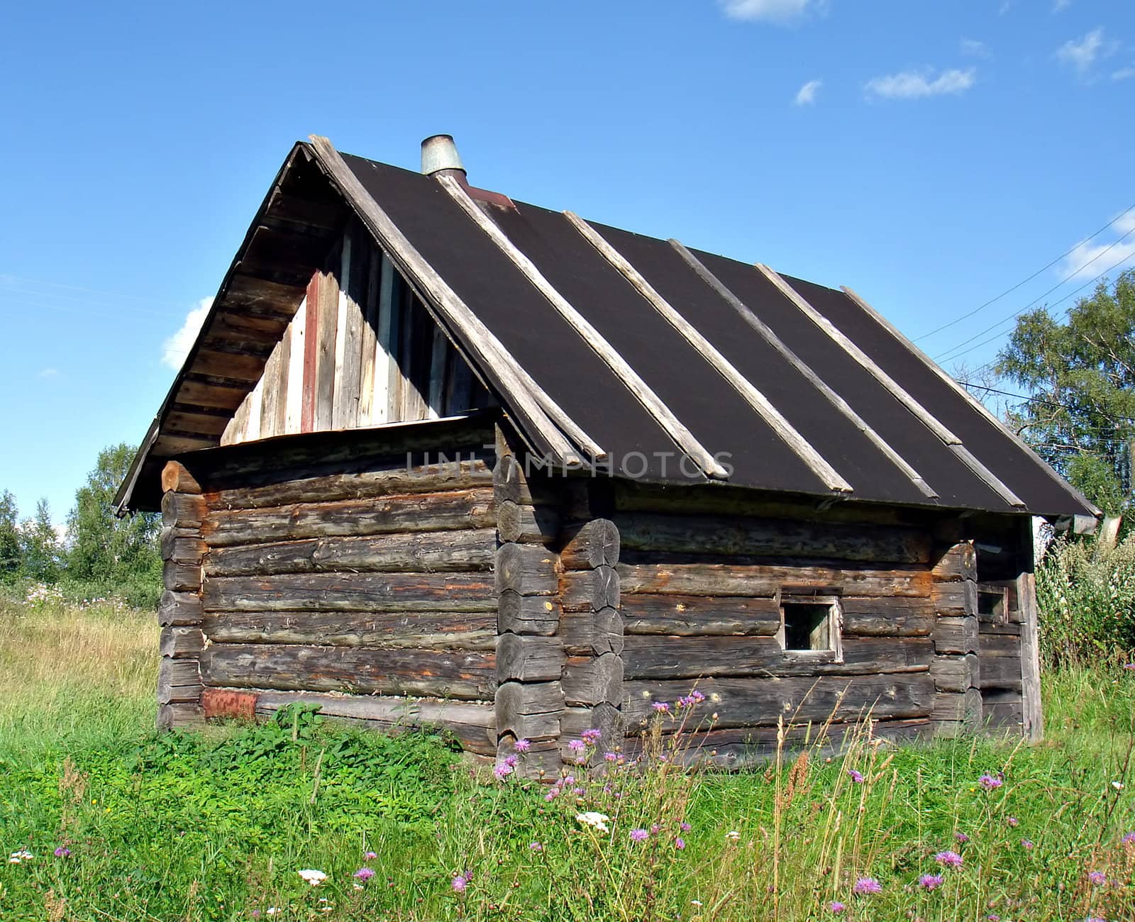old wooden rural house