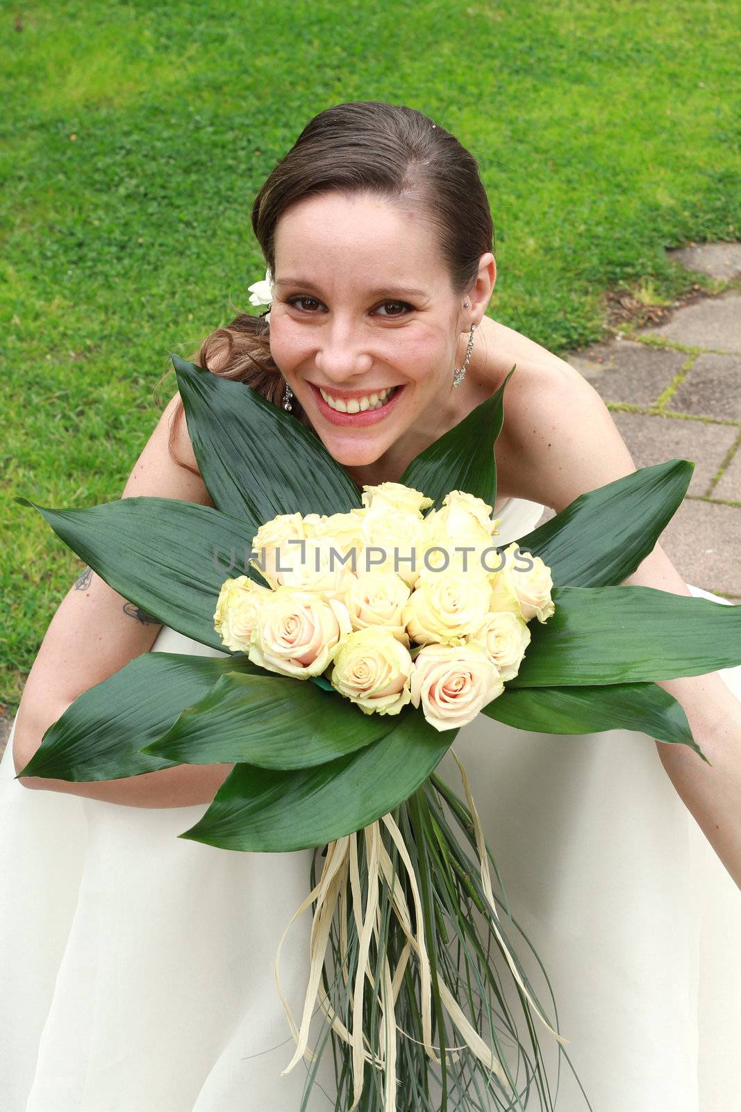 smiling bride