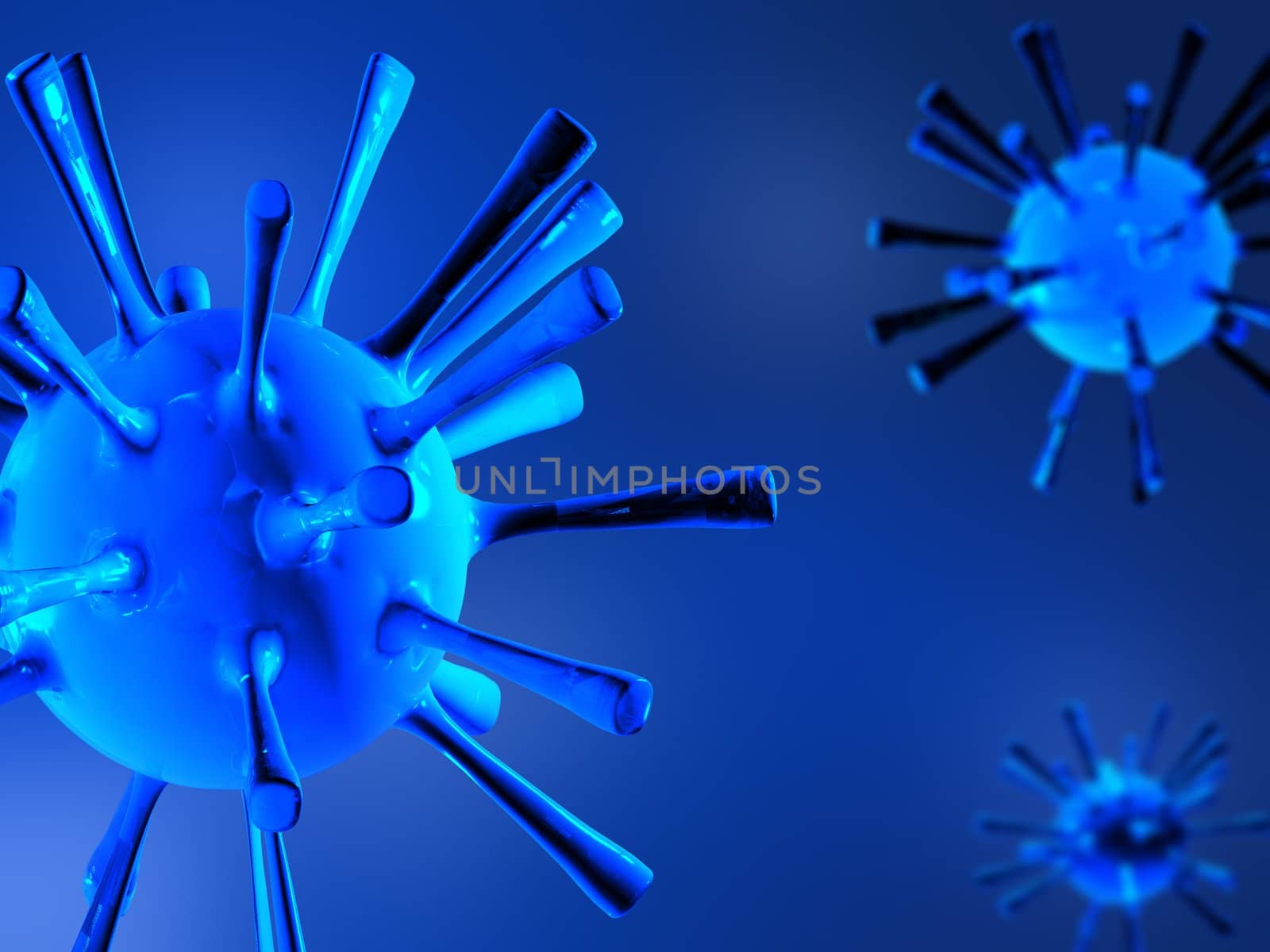 3d rendered virus by chrisroll