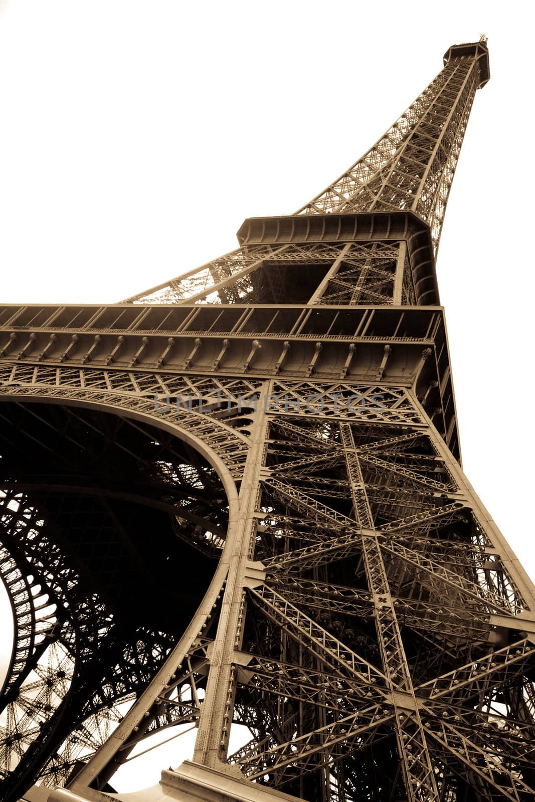 vintage picture of eiffel tower in Paris France