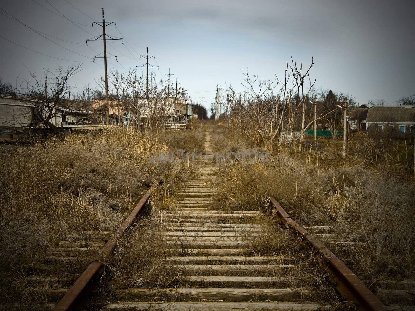 The thrown railway access ways as a result of manufacture crisis by NickNick