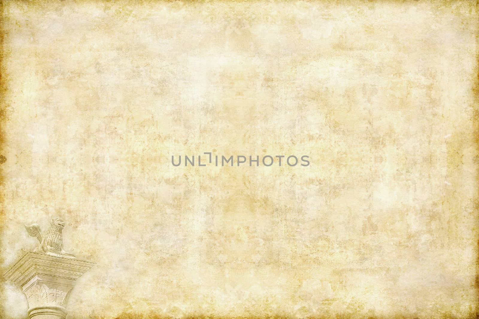 Retro greeting card with copyspace for text on grunge background.