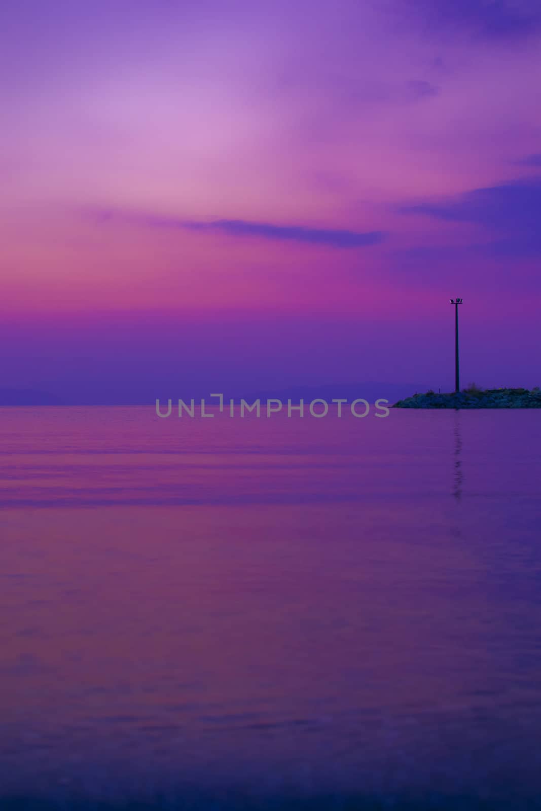 harbor at night