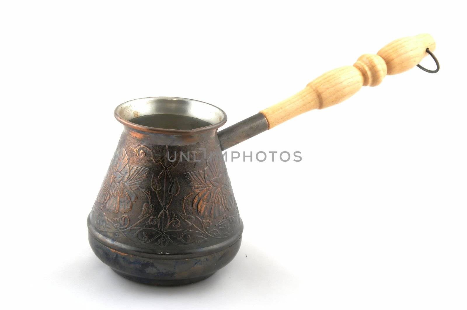 traditional coffee pot handmade from copper