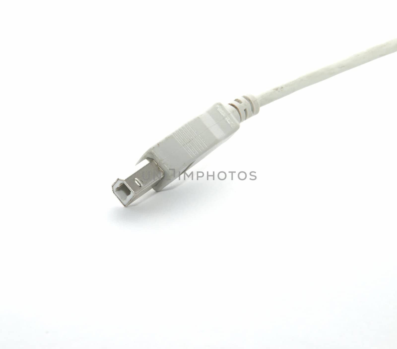 USB connector on a white background by holligan78