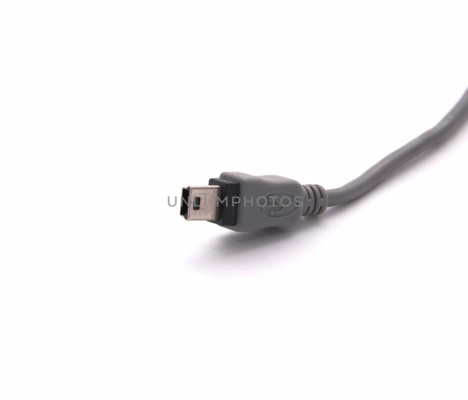 USB connector on a white background