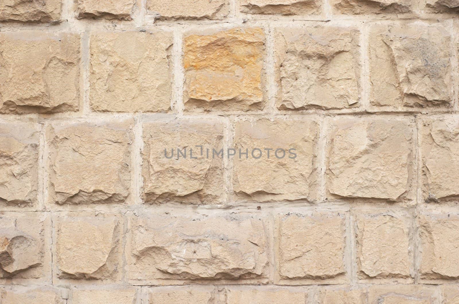 warm colored limestone rough relief bricks texture