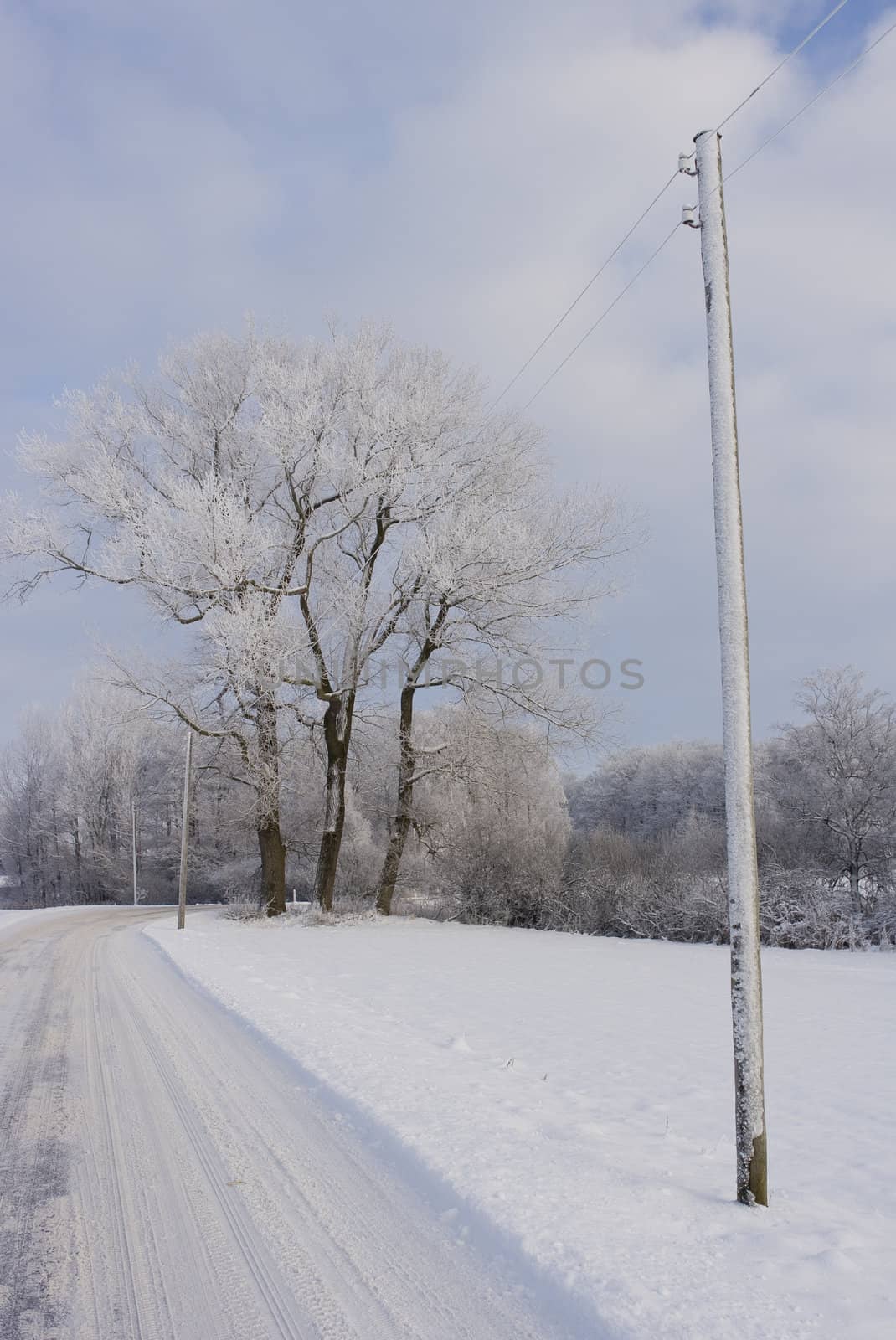 Winter landscape by ABCDK