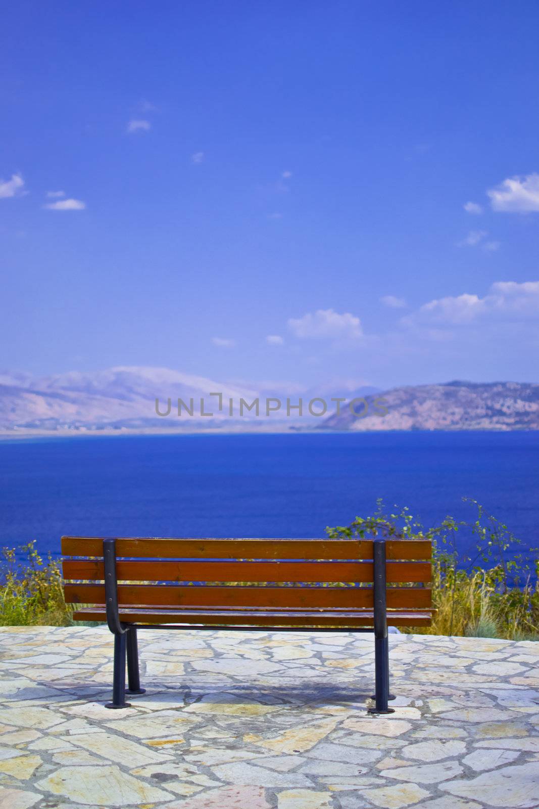 Bench by the sea