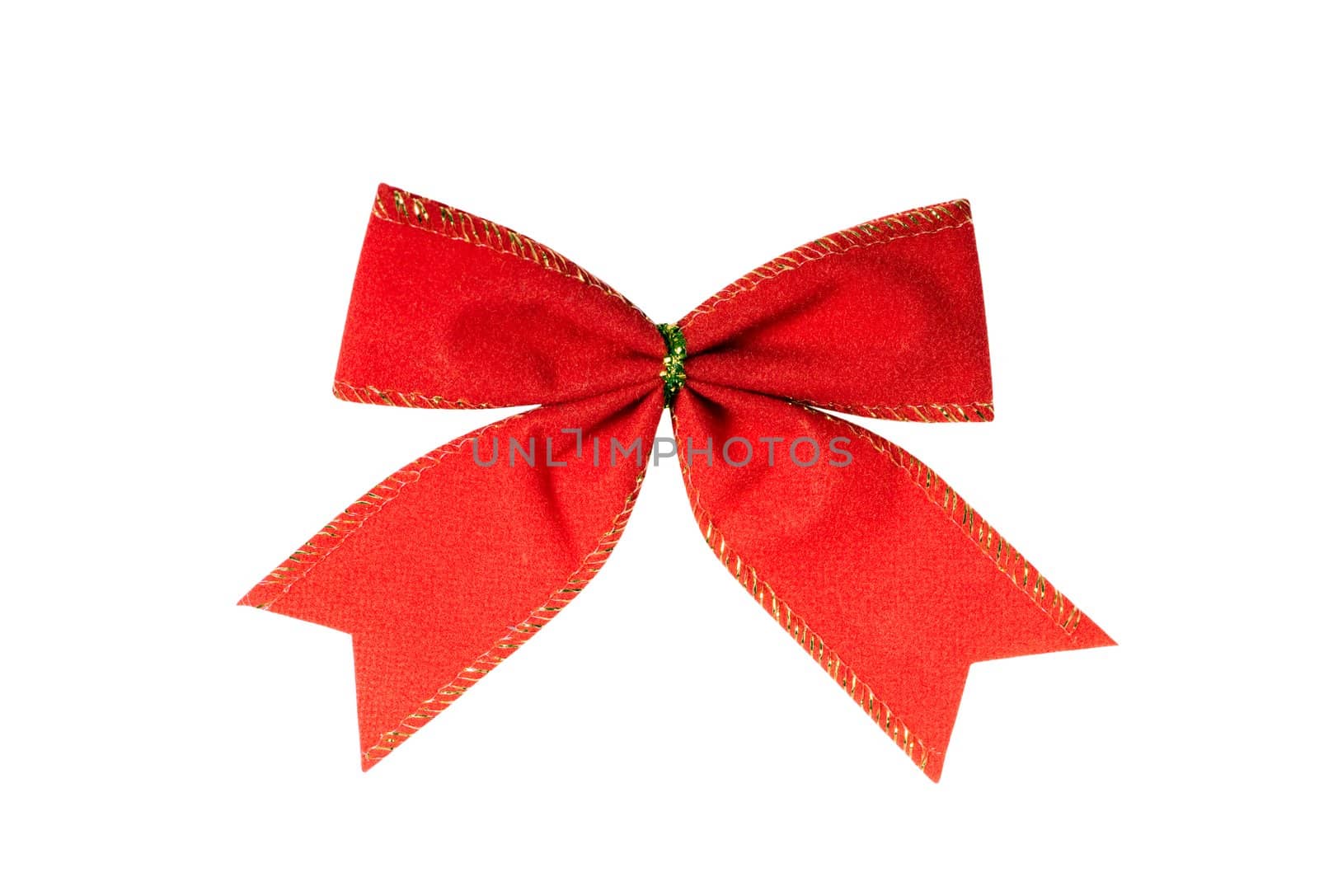 red bow isolated on the white background