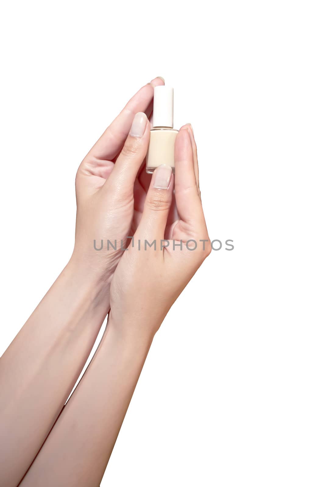 Woman's hand with French manicure