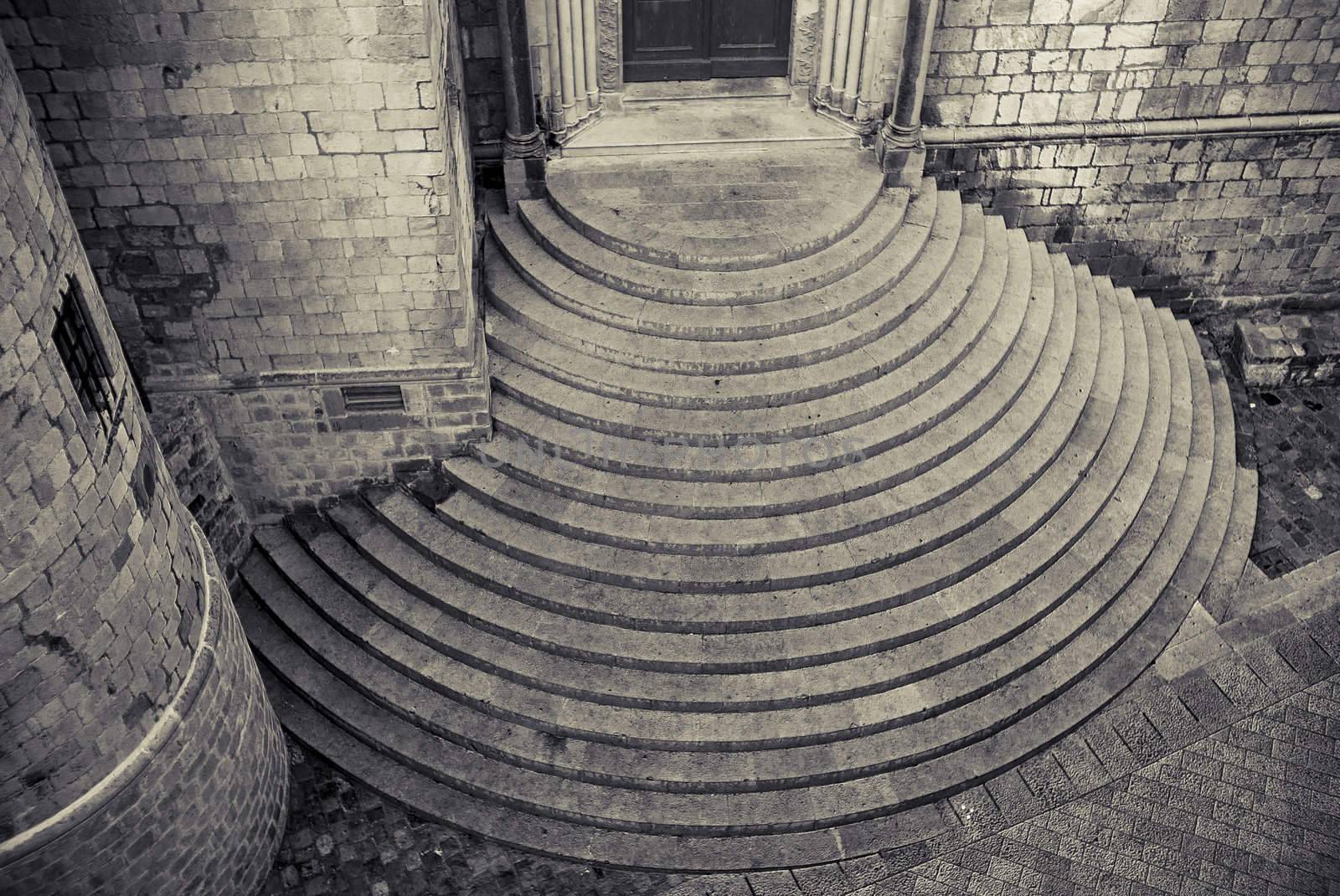 Circular steps Dubrovnik by ABCDK