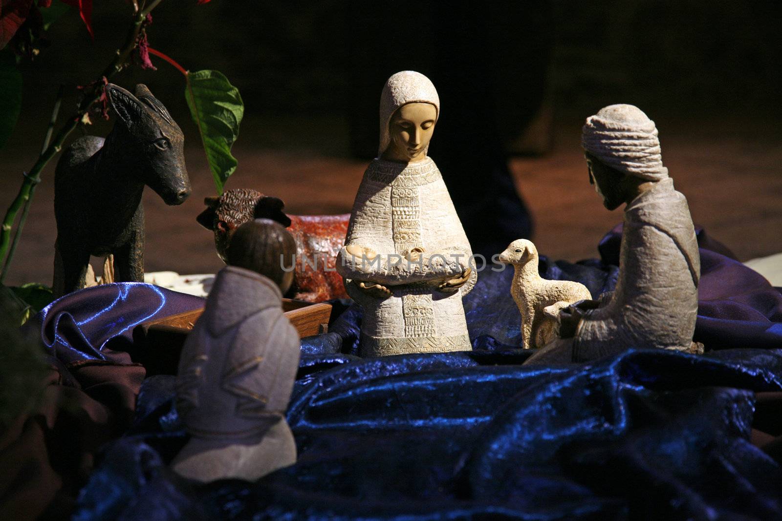 Nativity scene, Tabgha Church of the Multiplication