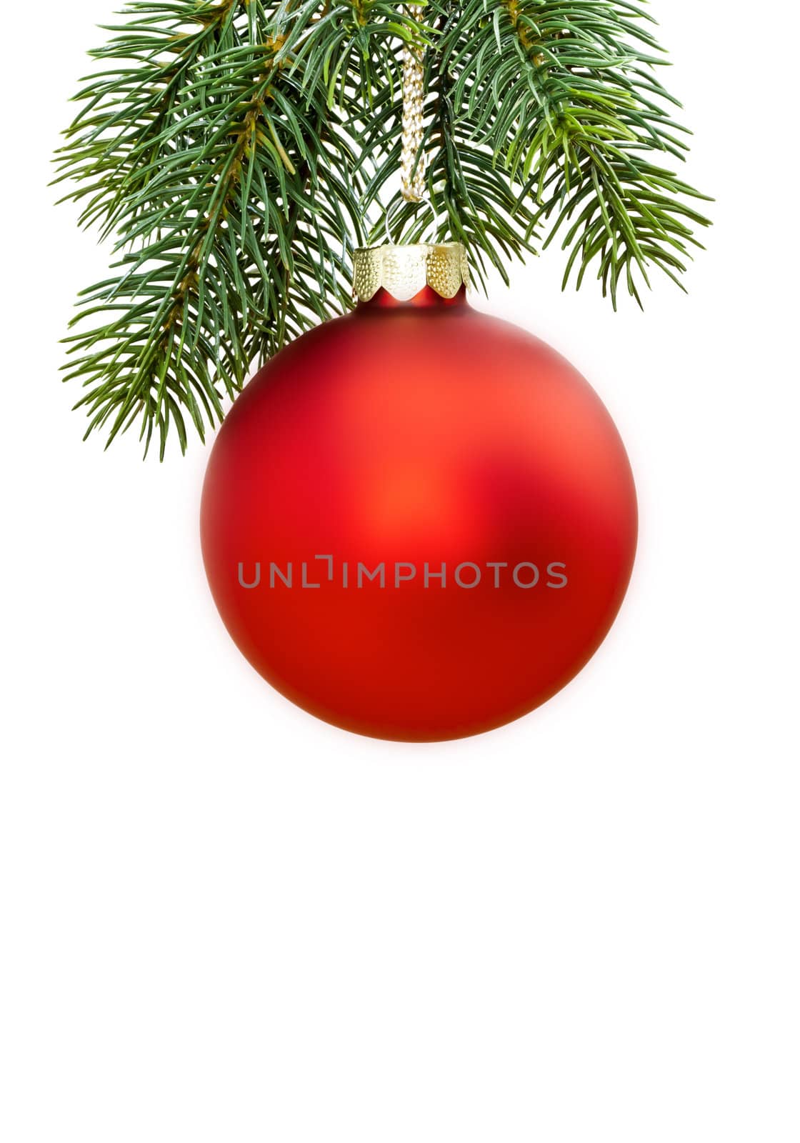 An image of a nice red christmas ball