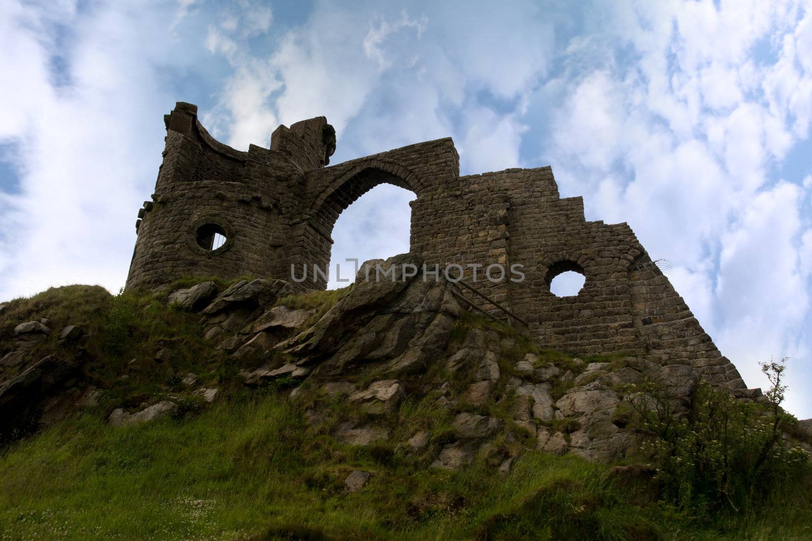 mow cop castle in the Biddulph valley in the county of Staffordshire