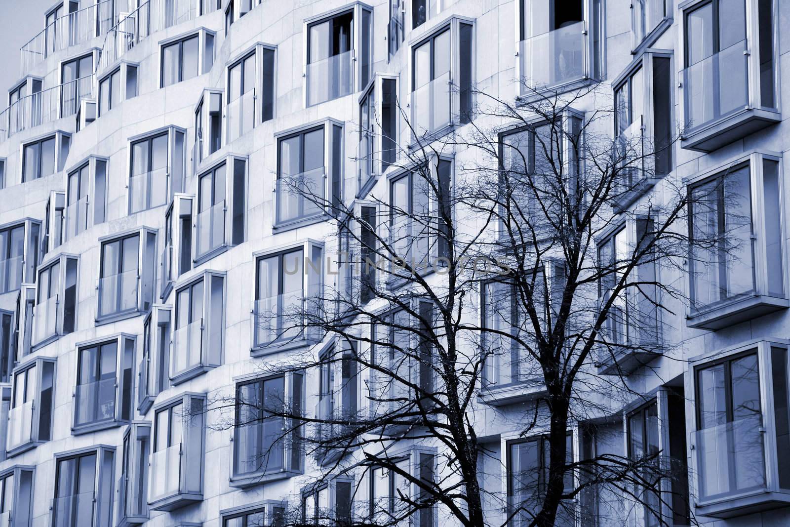 Modern urban apartment building Berlin - Germany.