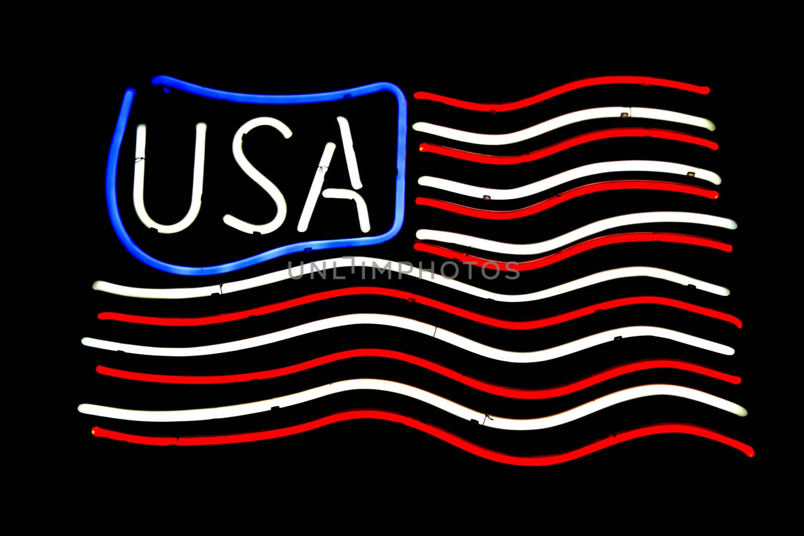 Usa in neon by ABCDK