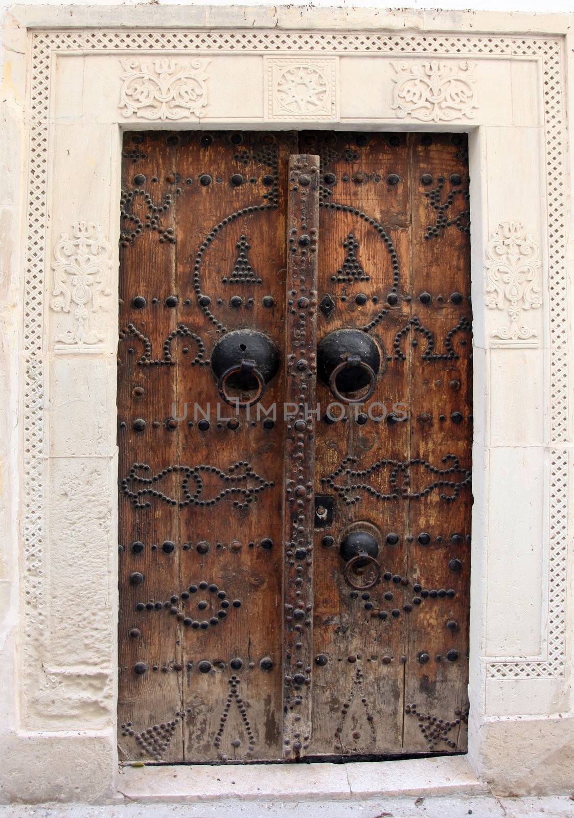 Traditional door from Sousse, Tunis