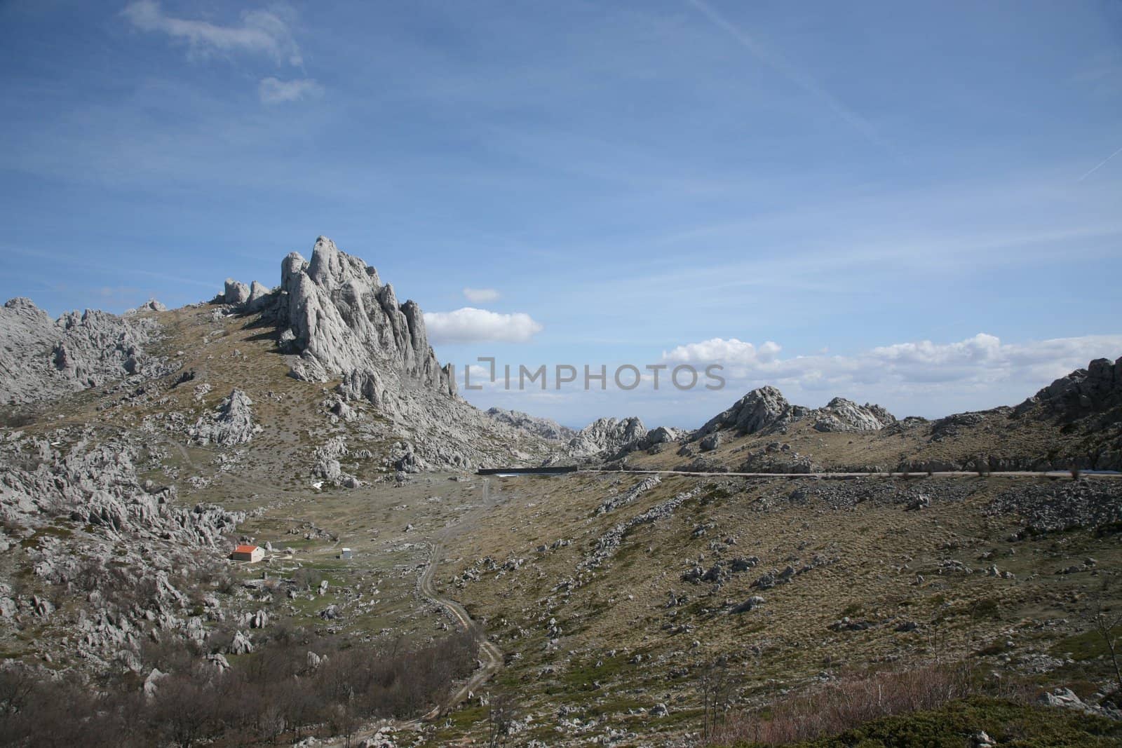 Cliff on mountain Velebit - Croatia