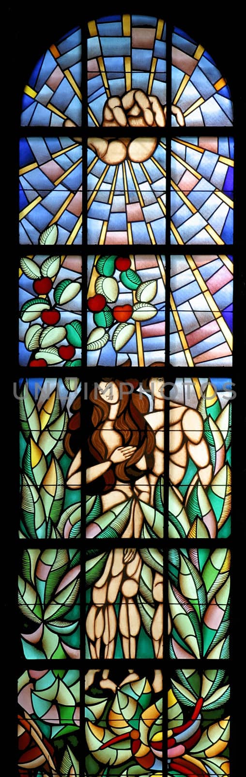 God Creating the Earth, Adam and Eve