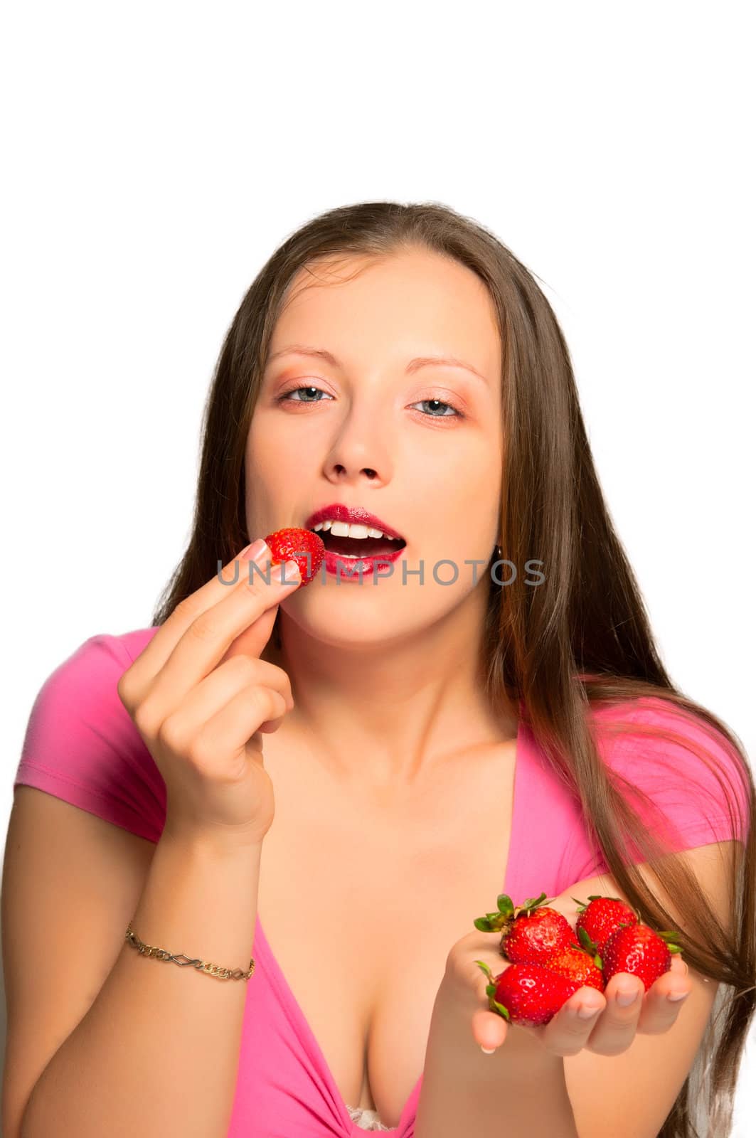 The girl with strawberry 2 by ben44