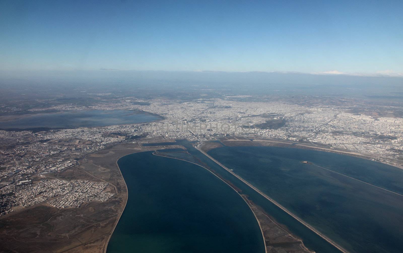 Tunis aerial view