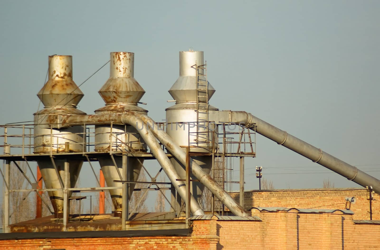 Factory on a background of the sky