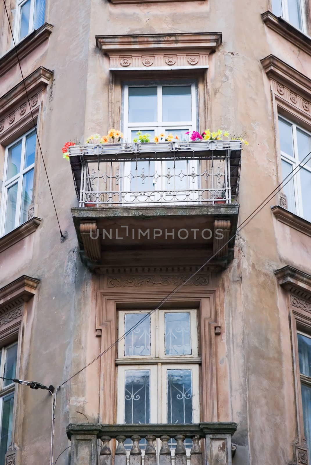 Facade of a building by vrvalerian