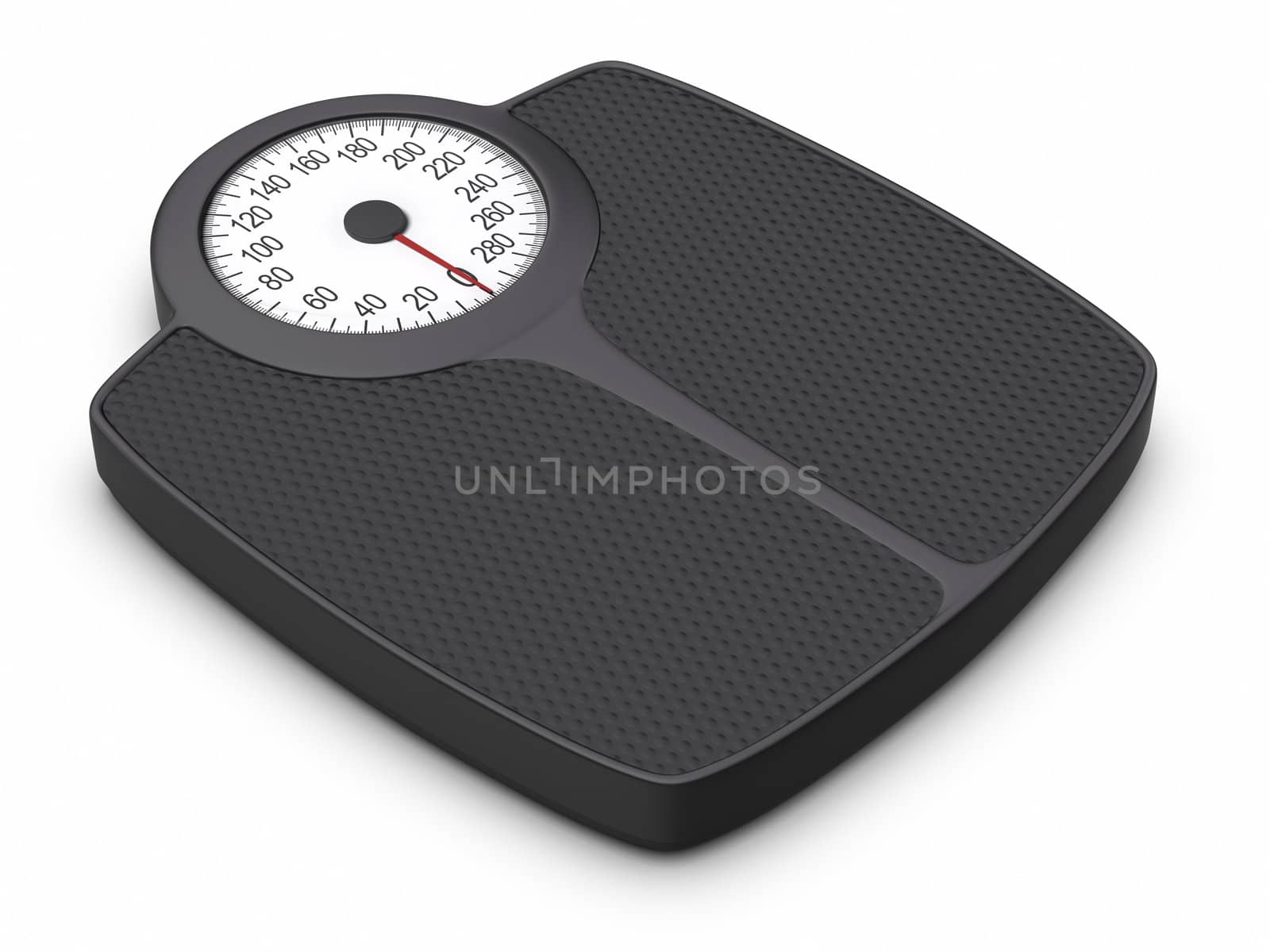 Bathroom Scale. Cliping path included.