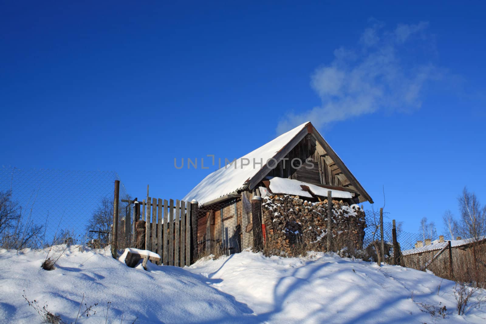 old wooden farmhouse