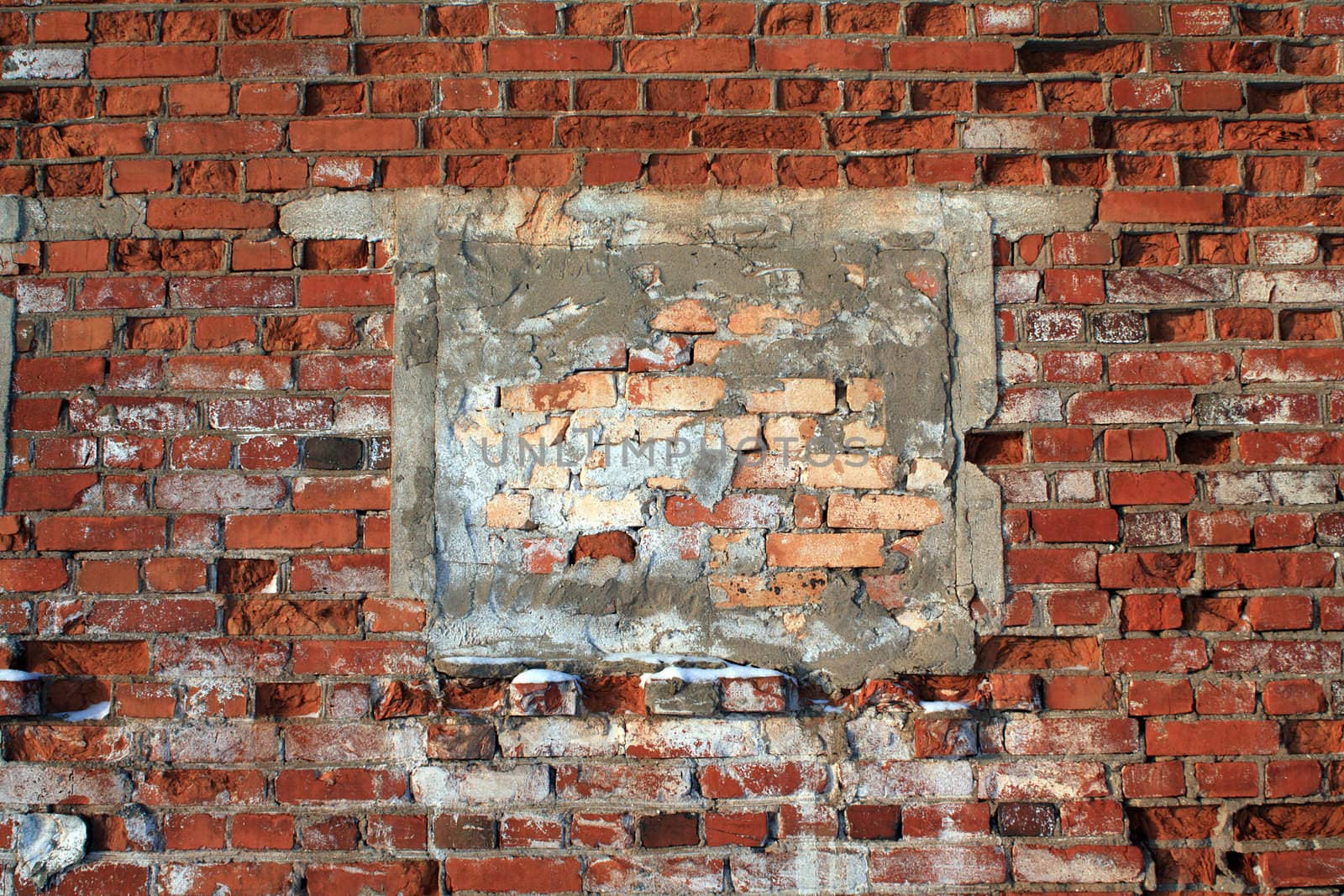 aging brick wall