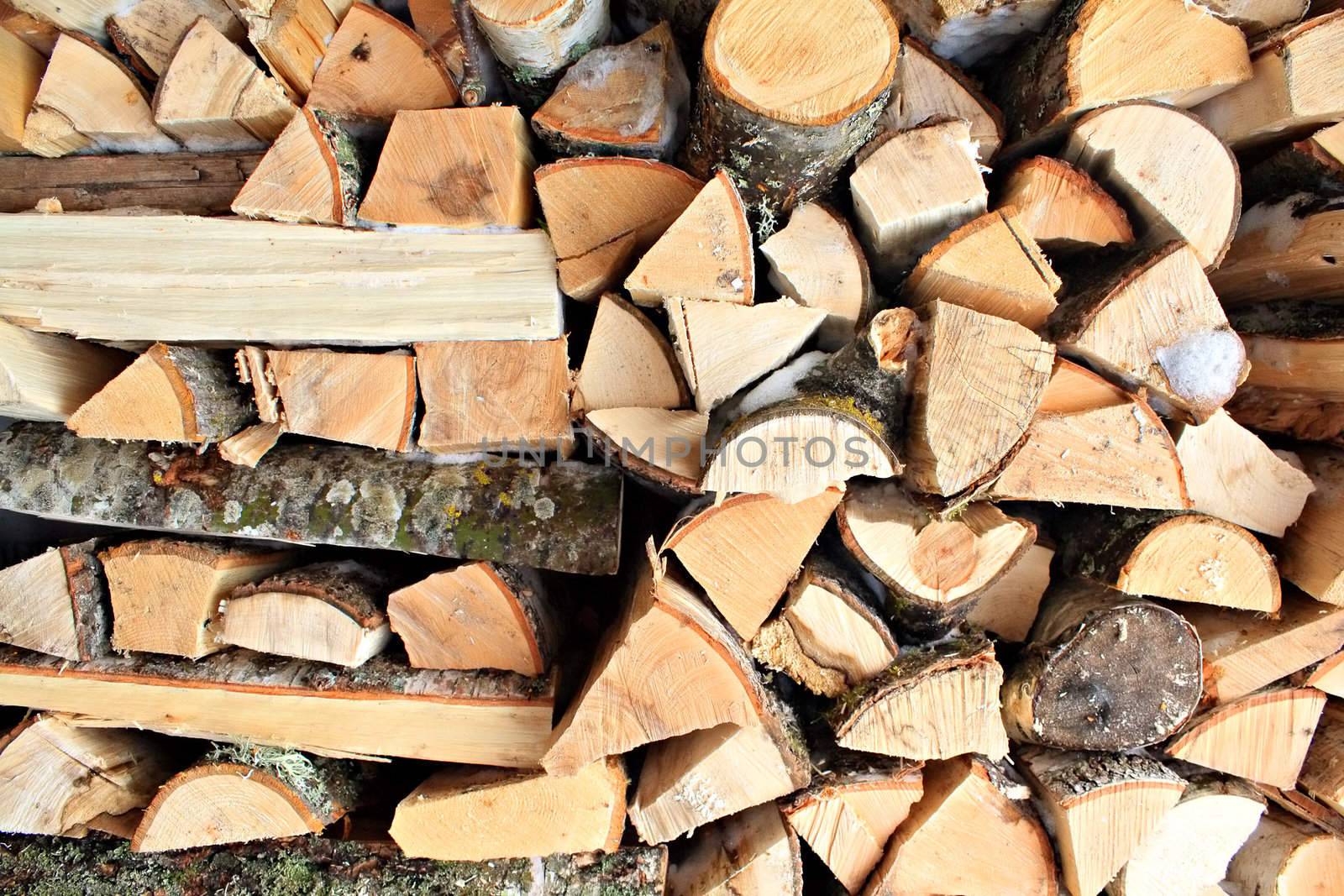 stack of logs
