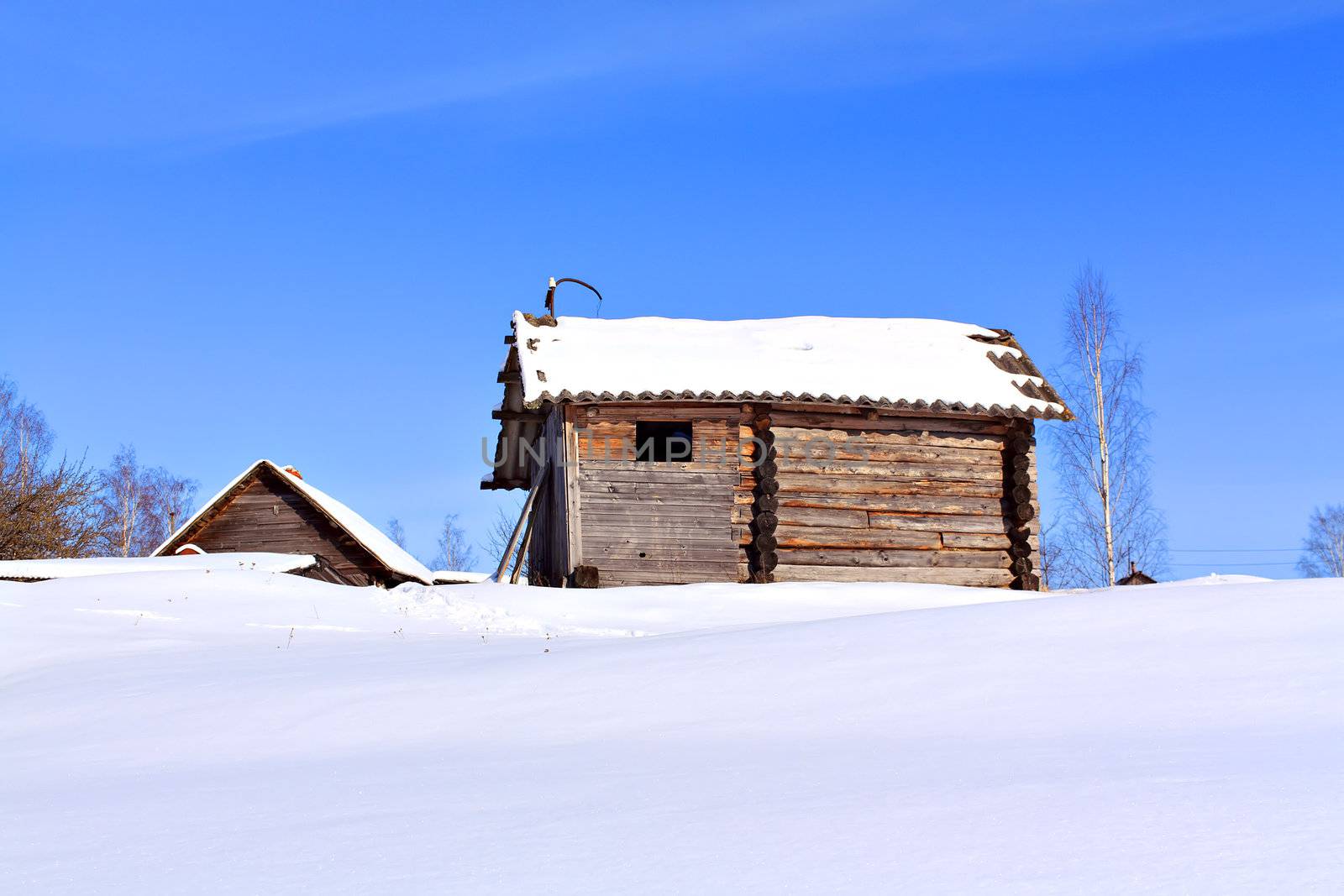 old house in wood