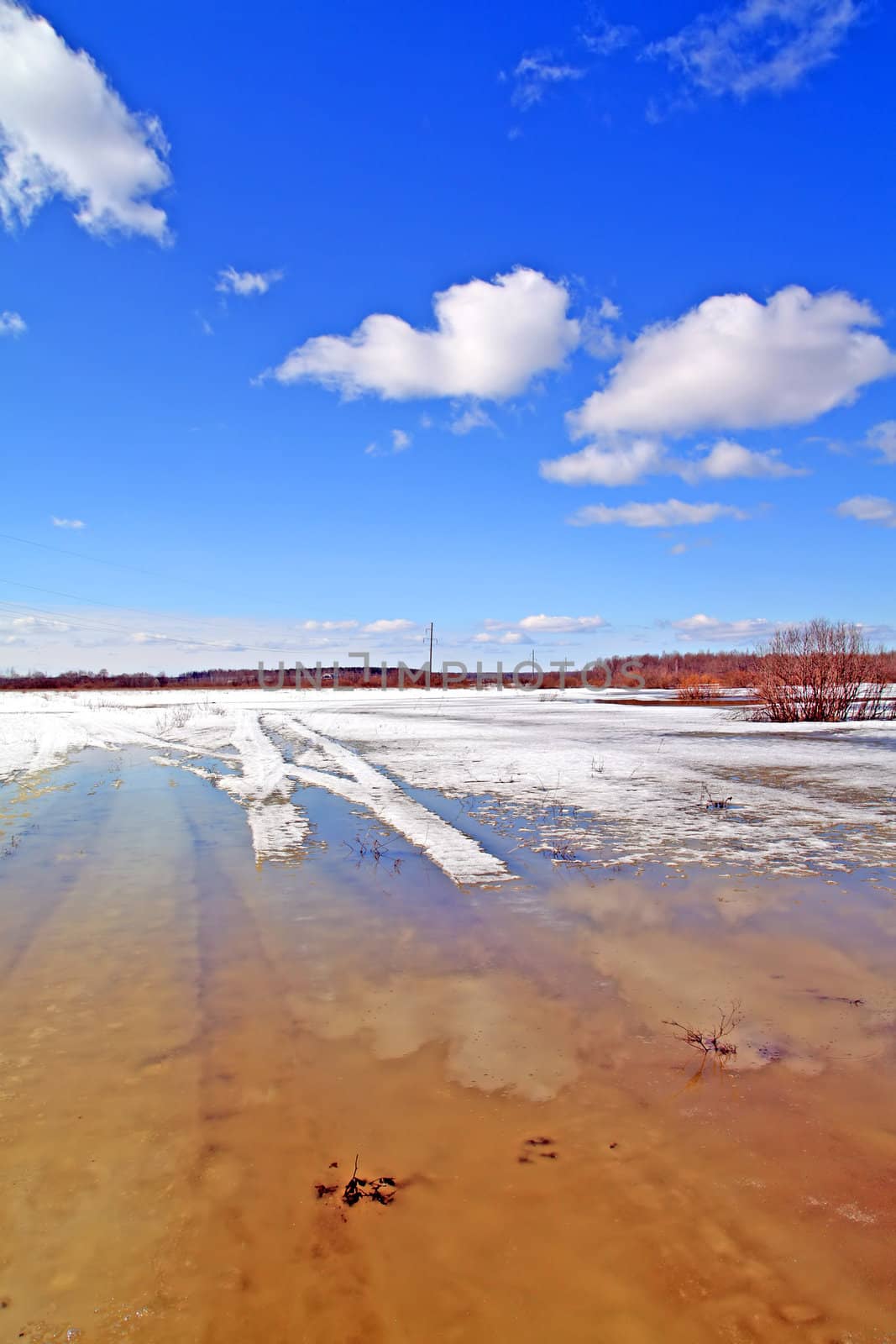road under water