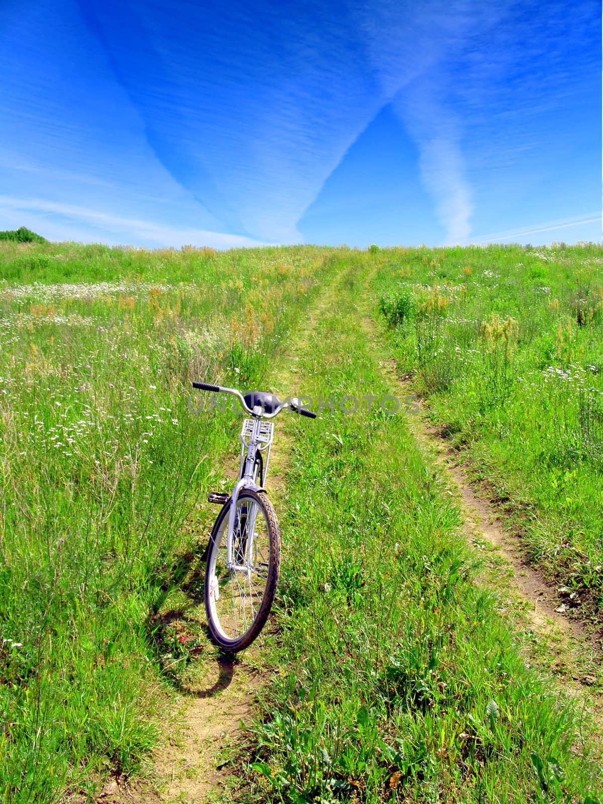bicycle on rural road