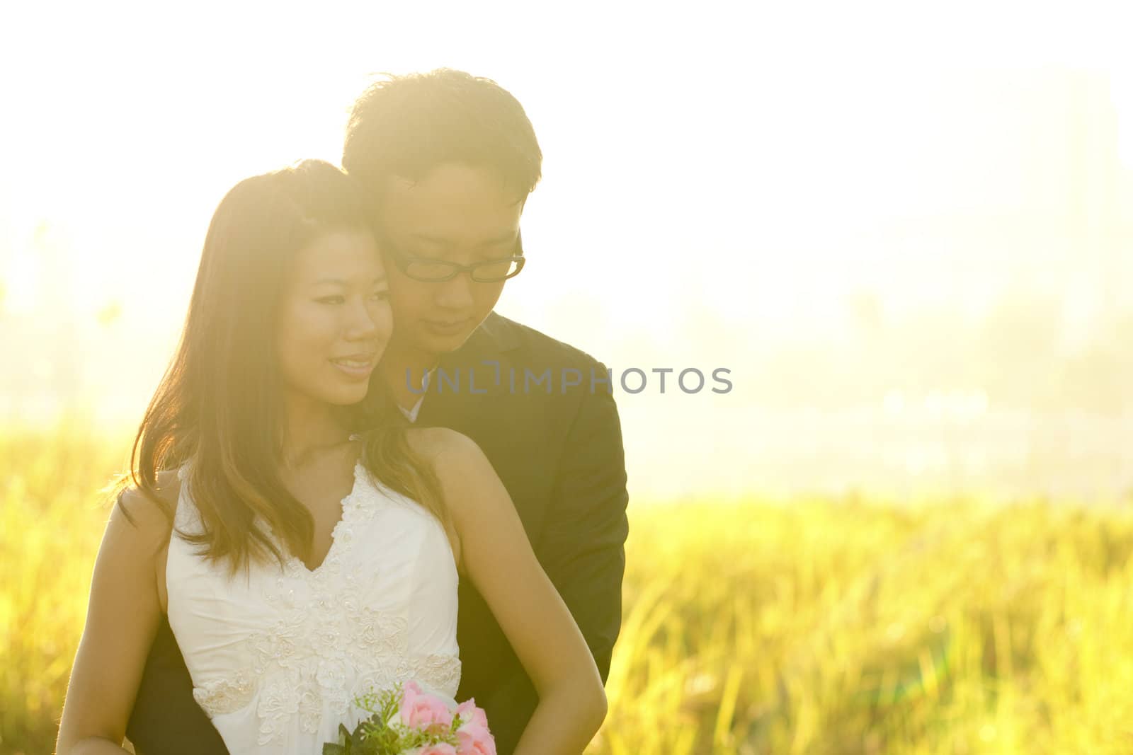 Outdoor Bride and Groom by szefei