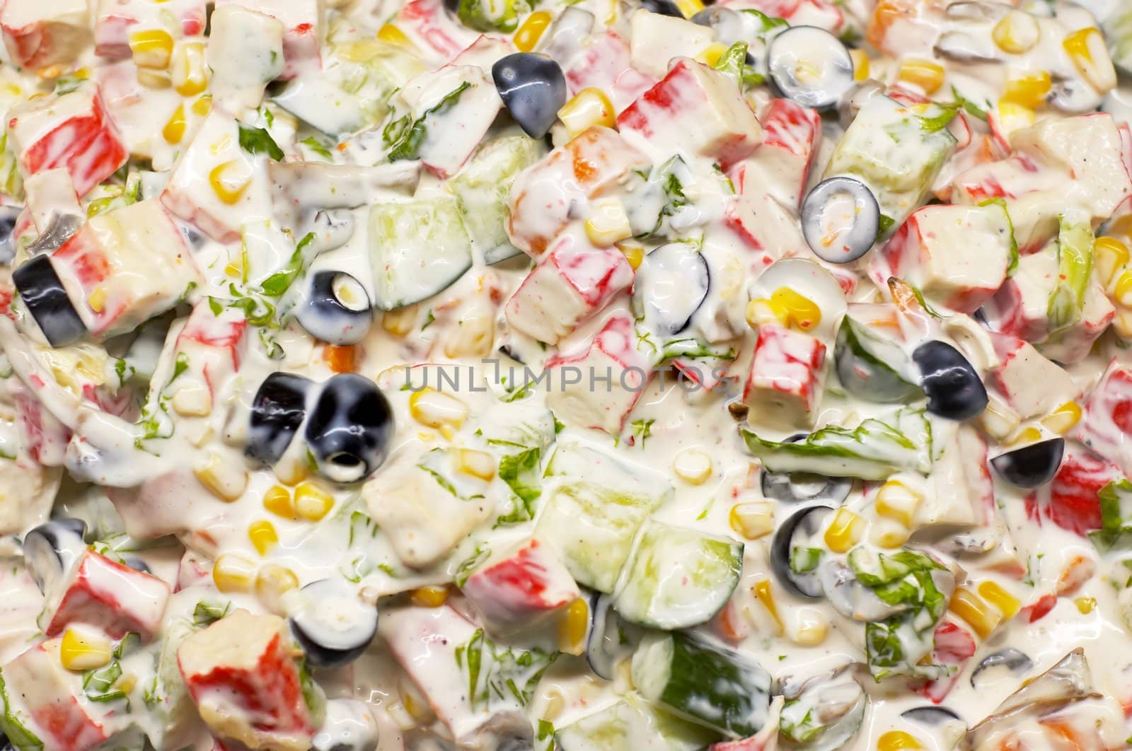 mixed salad background by starush