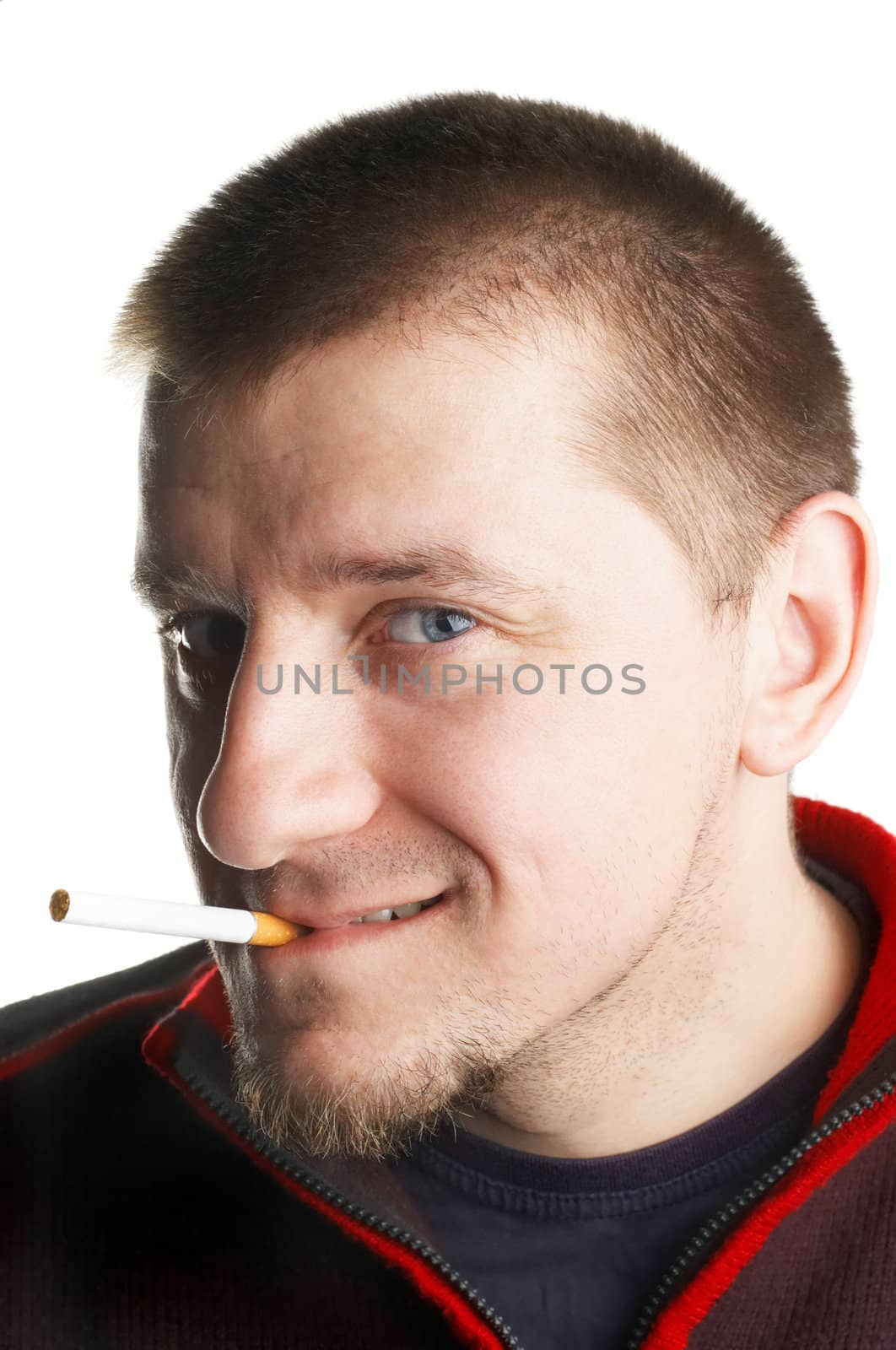 man with cigarette by starush