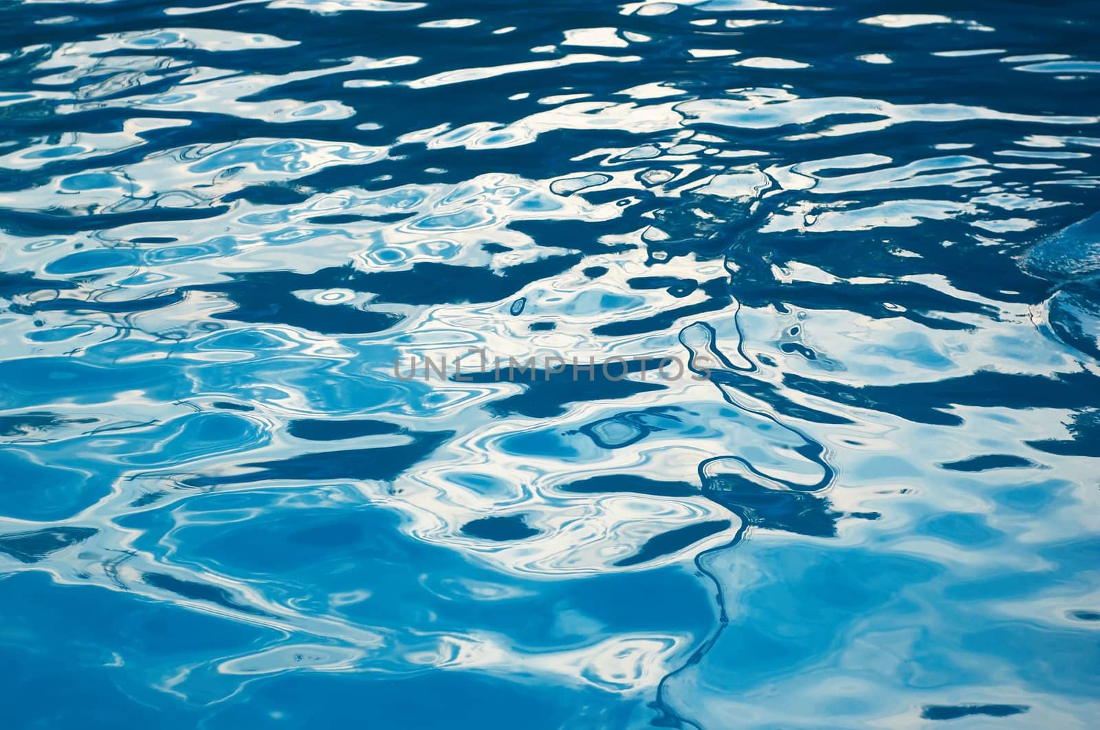 rippled reflections on the water. natural image. by starush