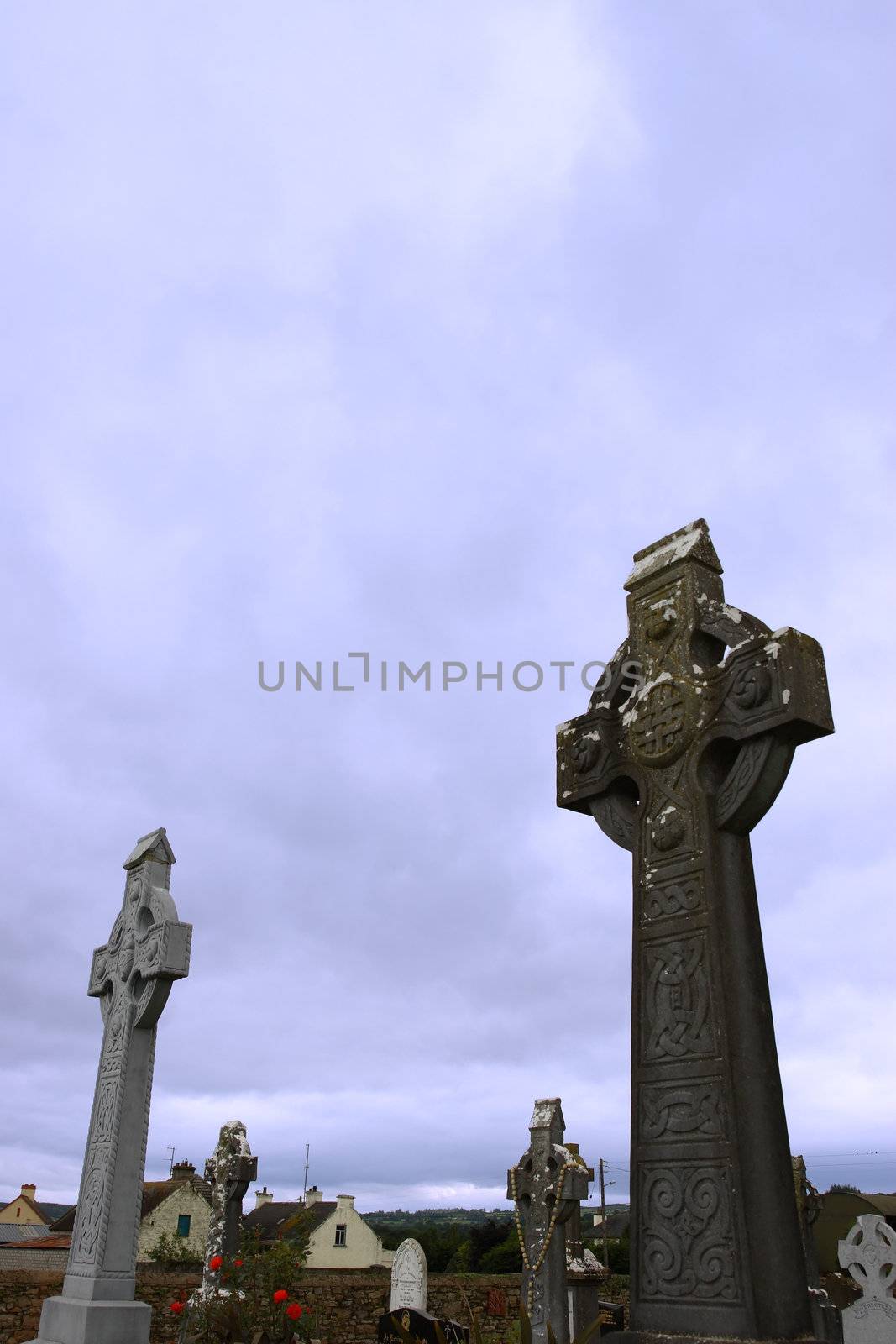 an old graveyard in the irsh midlands