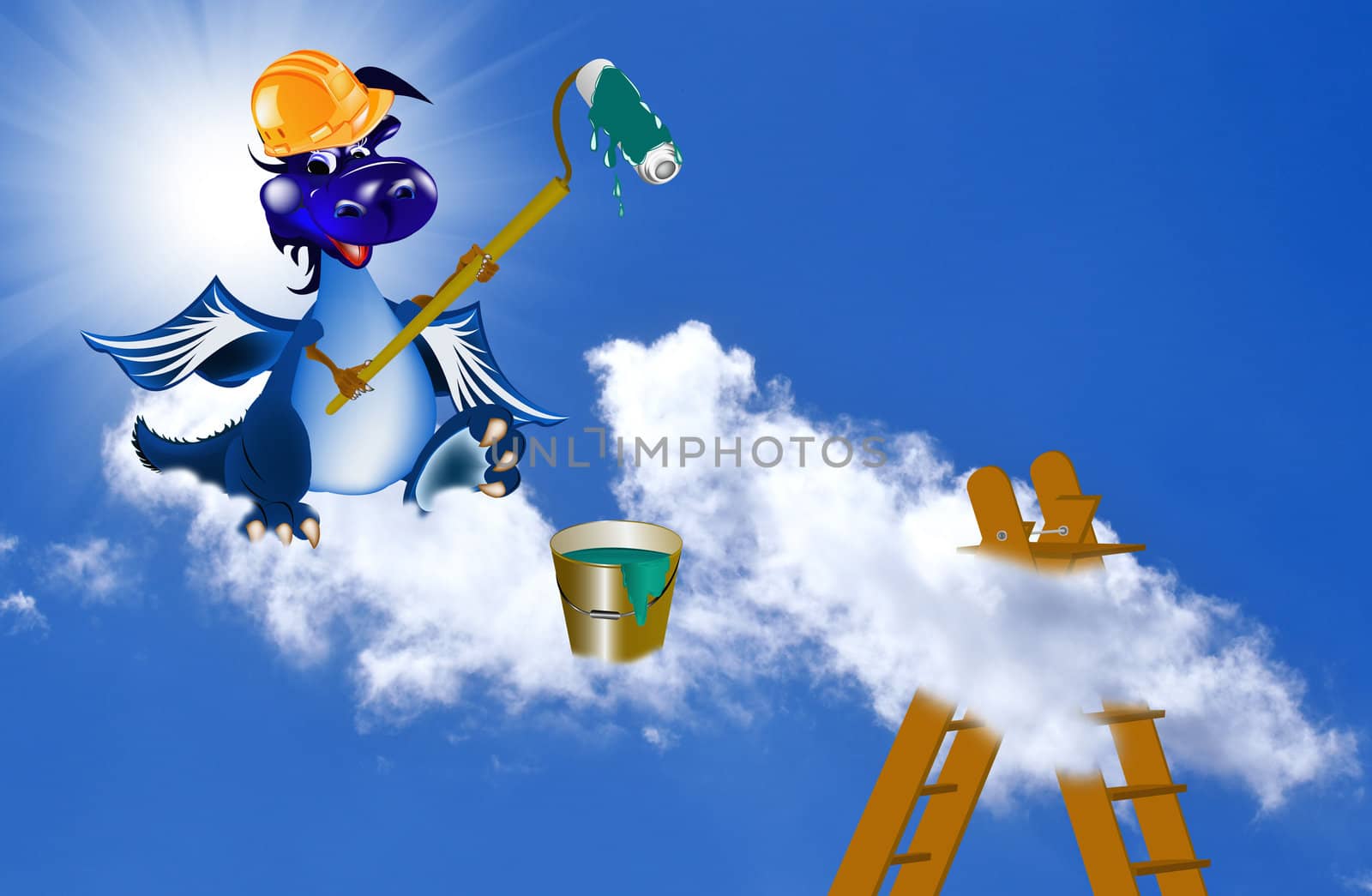 The New Year's Dark blue Dragon carries out any is repair-civil work for creation of a cosiness of your house in new 2012