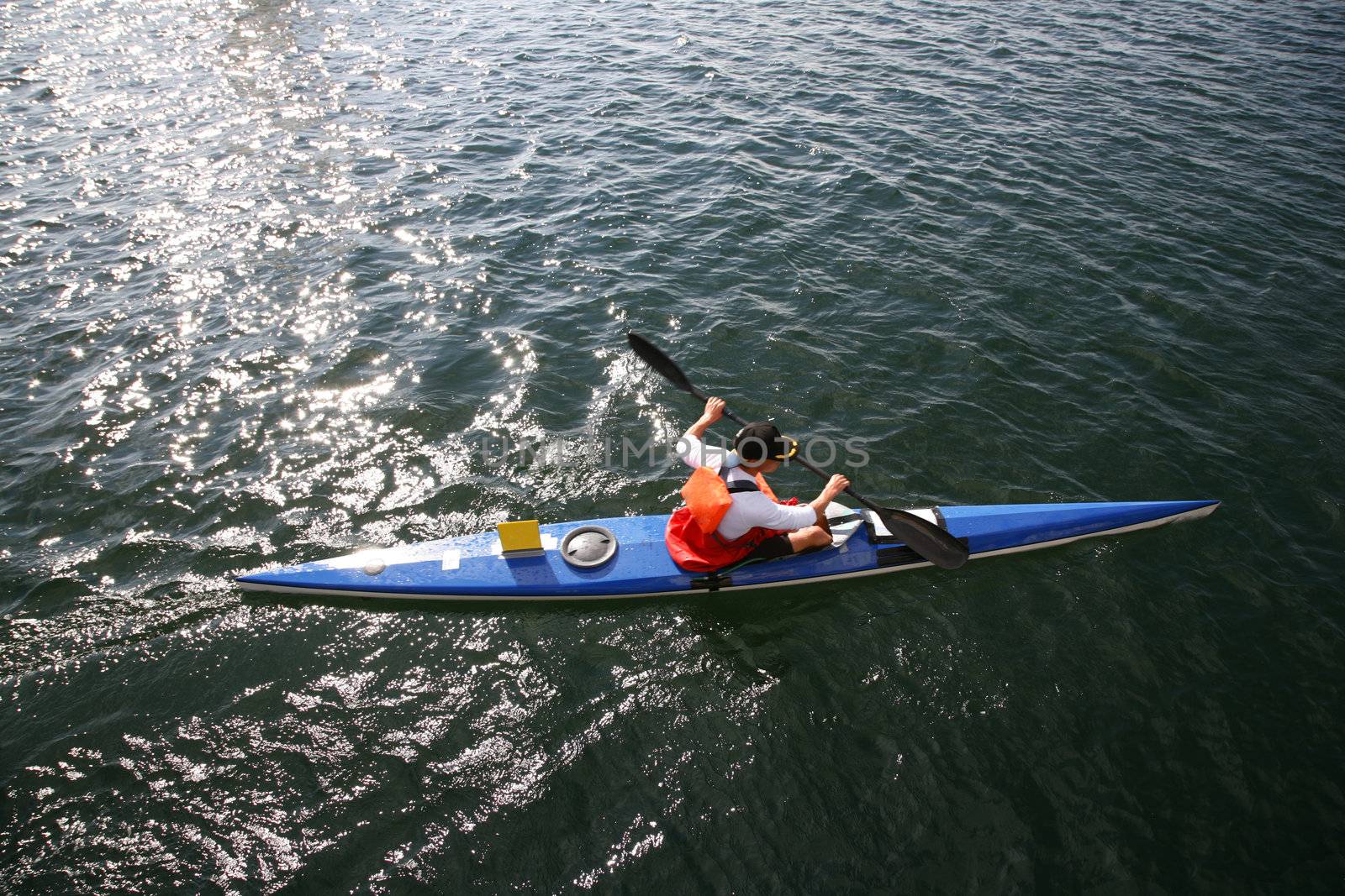 Just before start to a long distance competition along the coast.